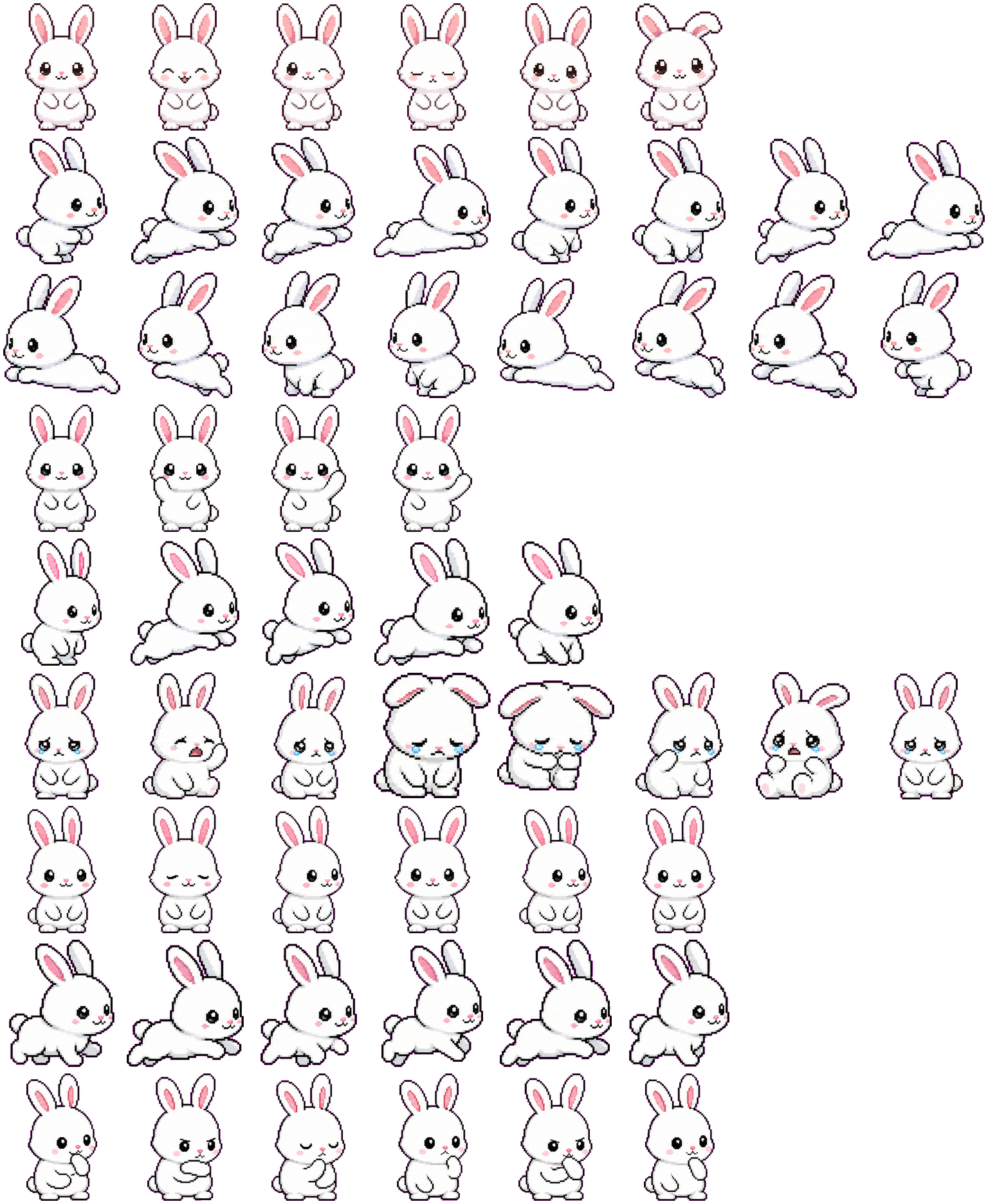Bunny spritesheet preview
