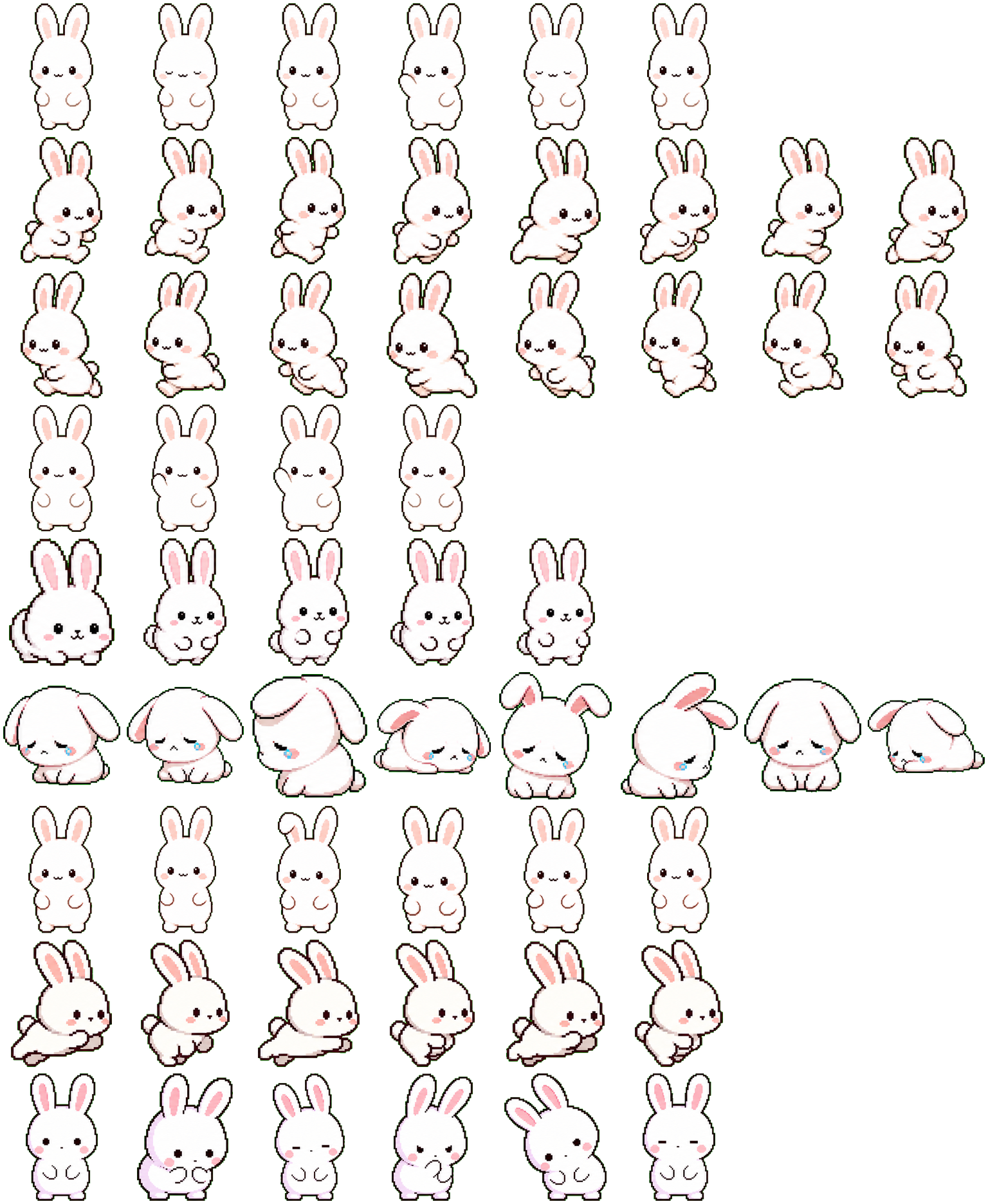 bunnydou spritesheet preview