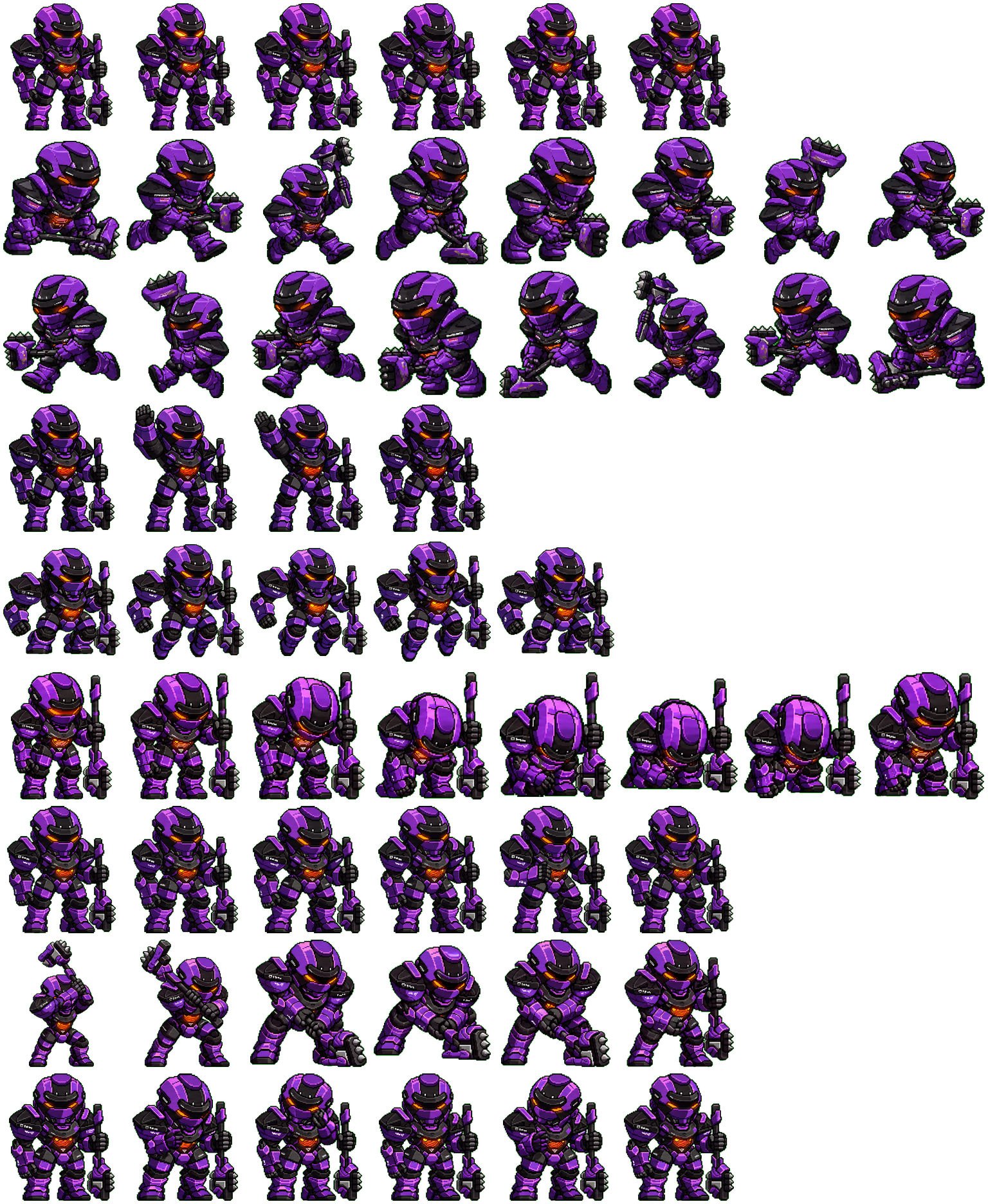 BUSTER // GRAYCRAFT6 spritesheet preview
