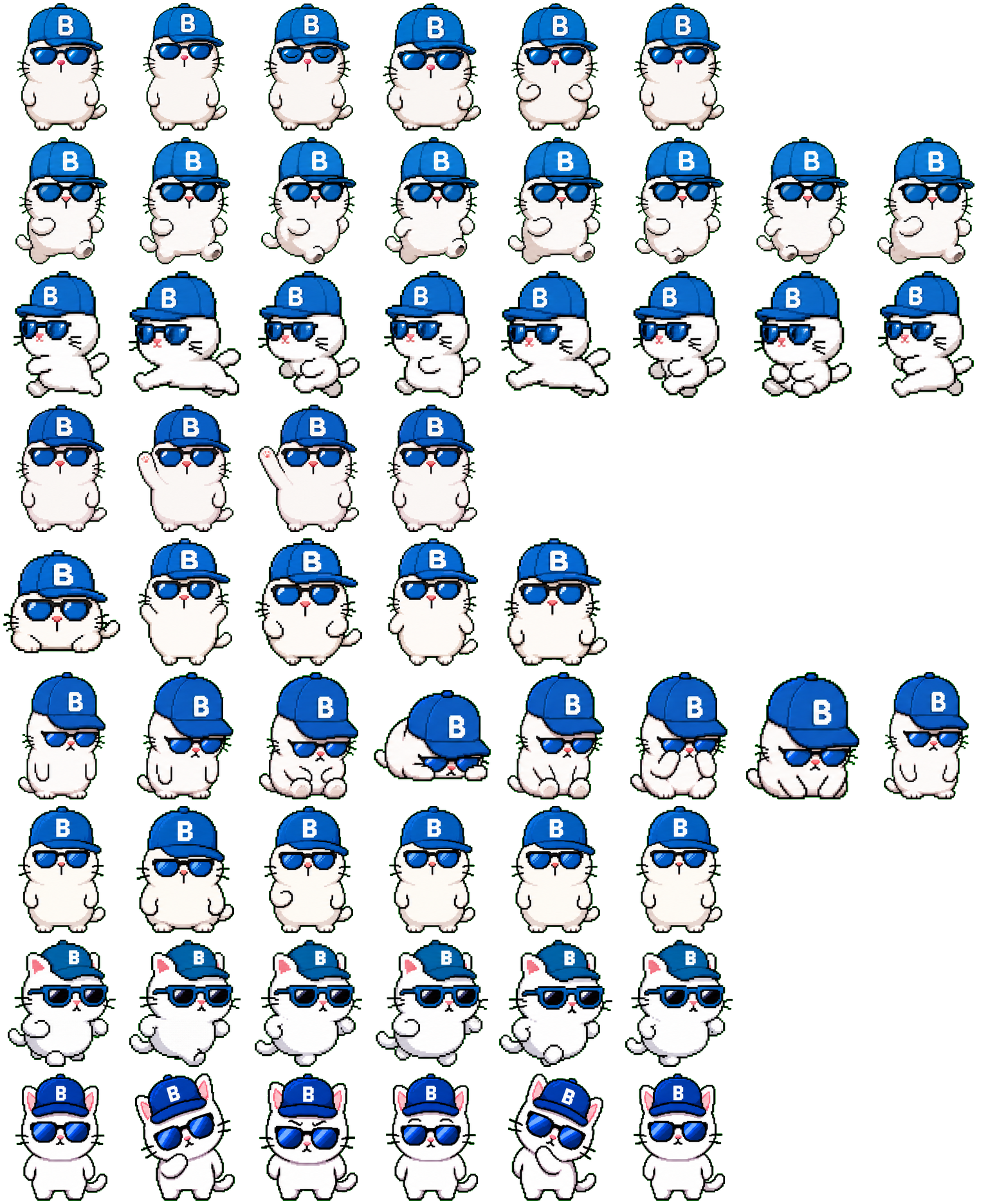 Bx-Cat spritesheet preview