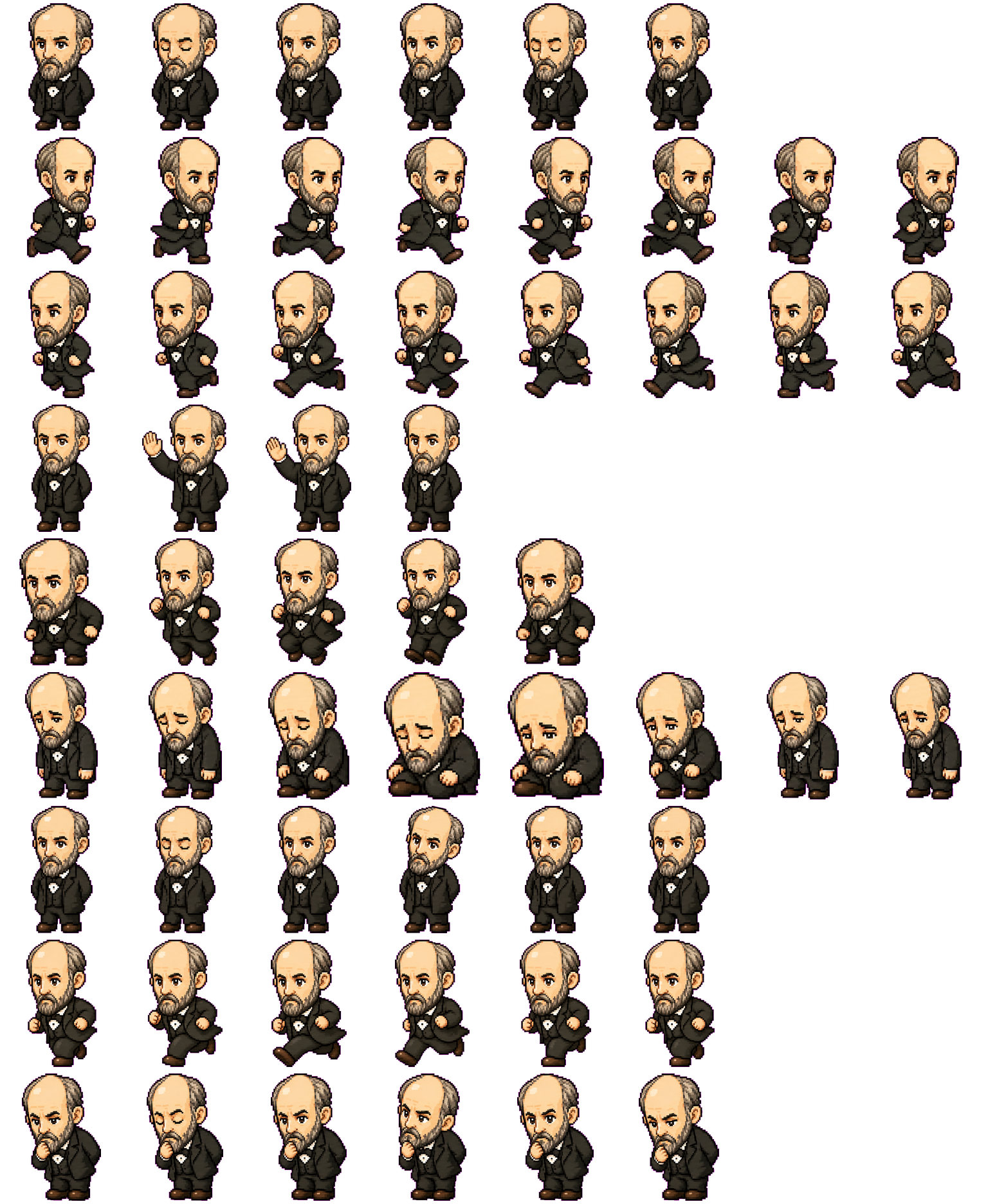 Cajal spritesheet preview
