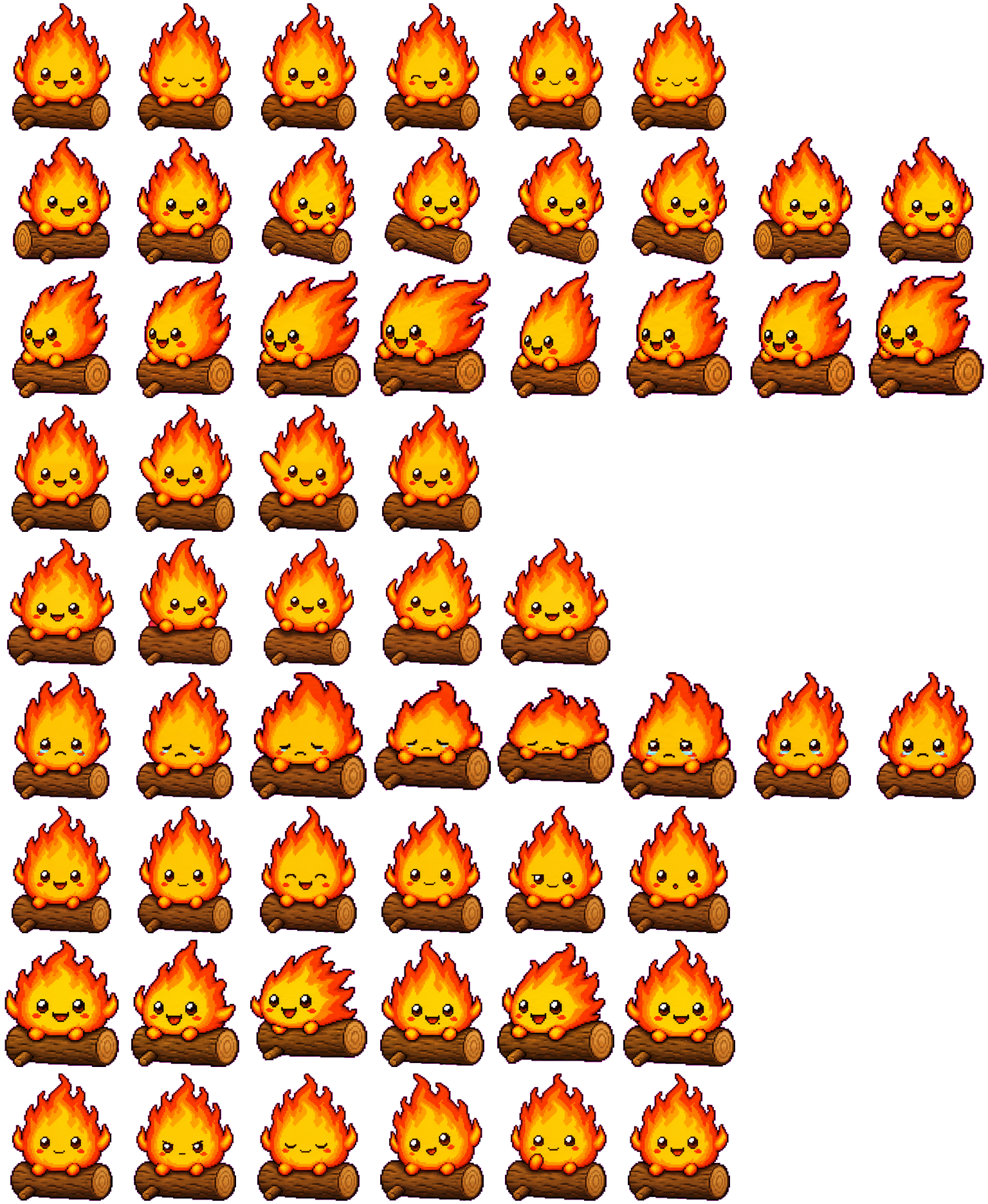 Calcifer spritesheet preview