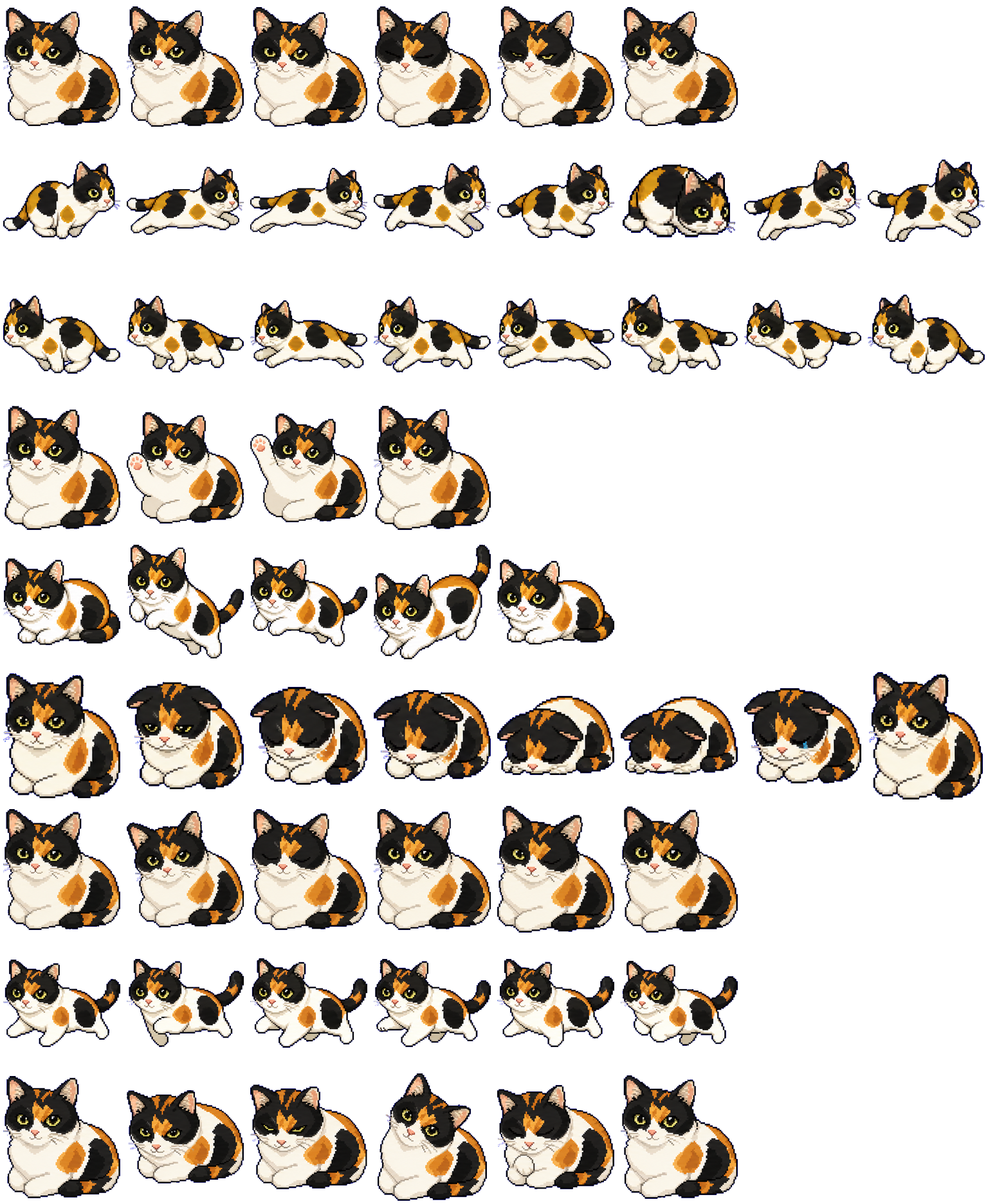 Calico spritesheet preview