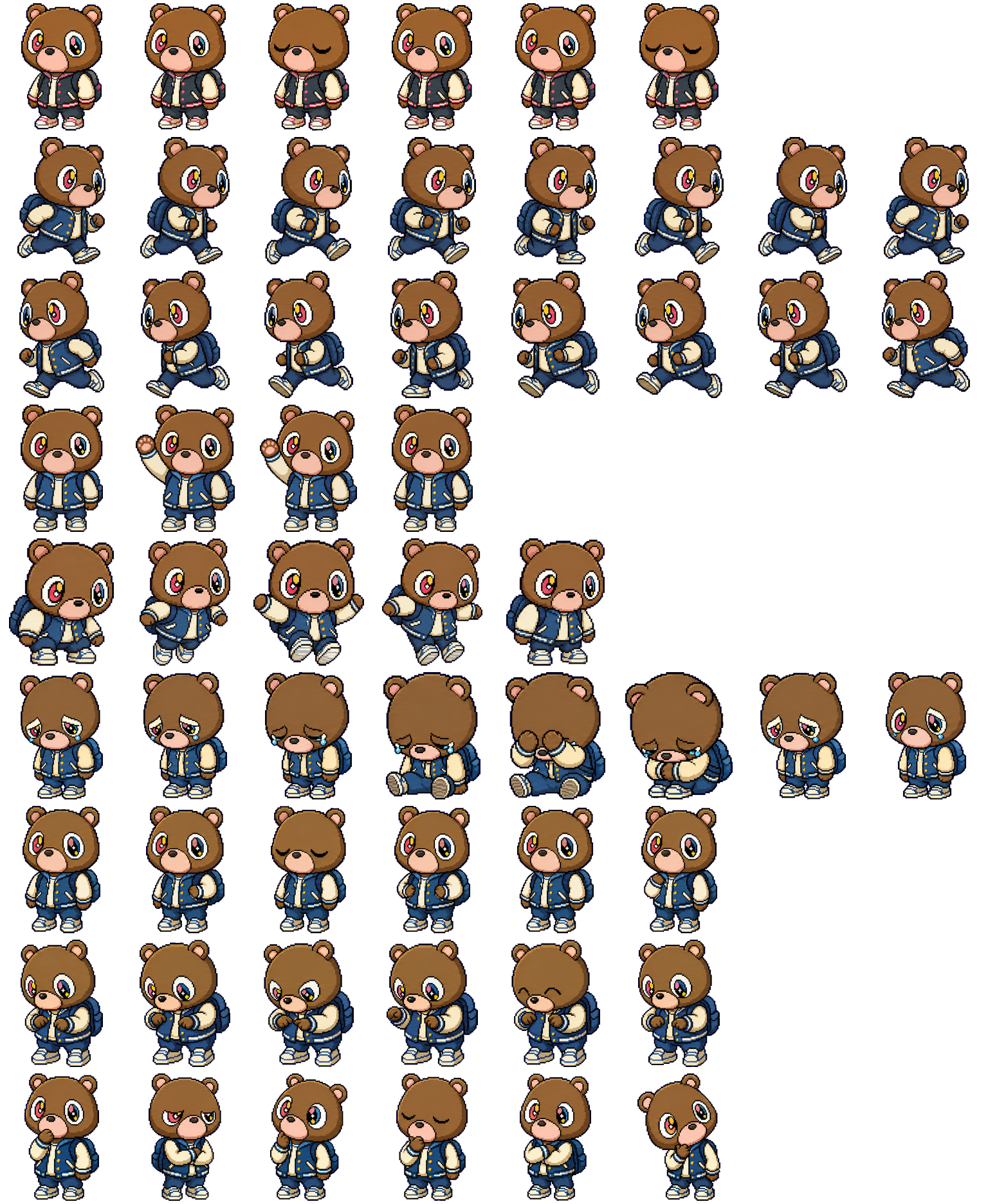 Campus Cub spritesheet preview