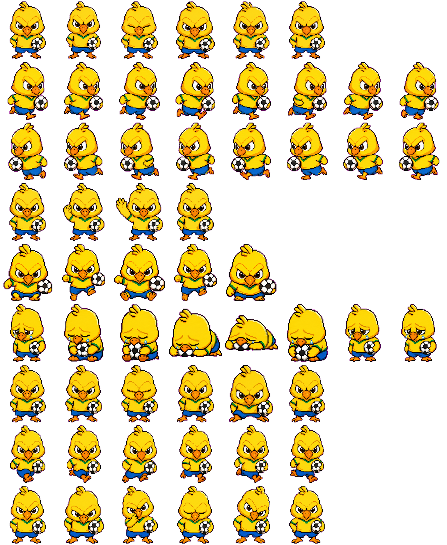 Canarinho spritesheet preview