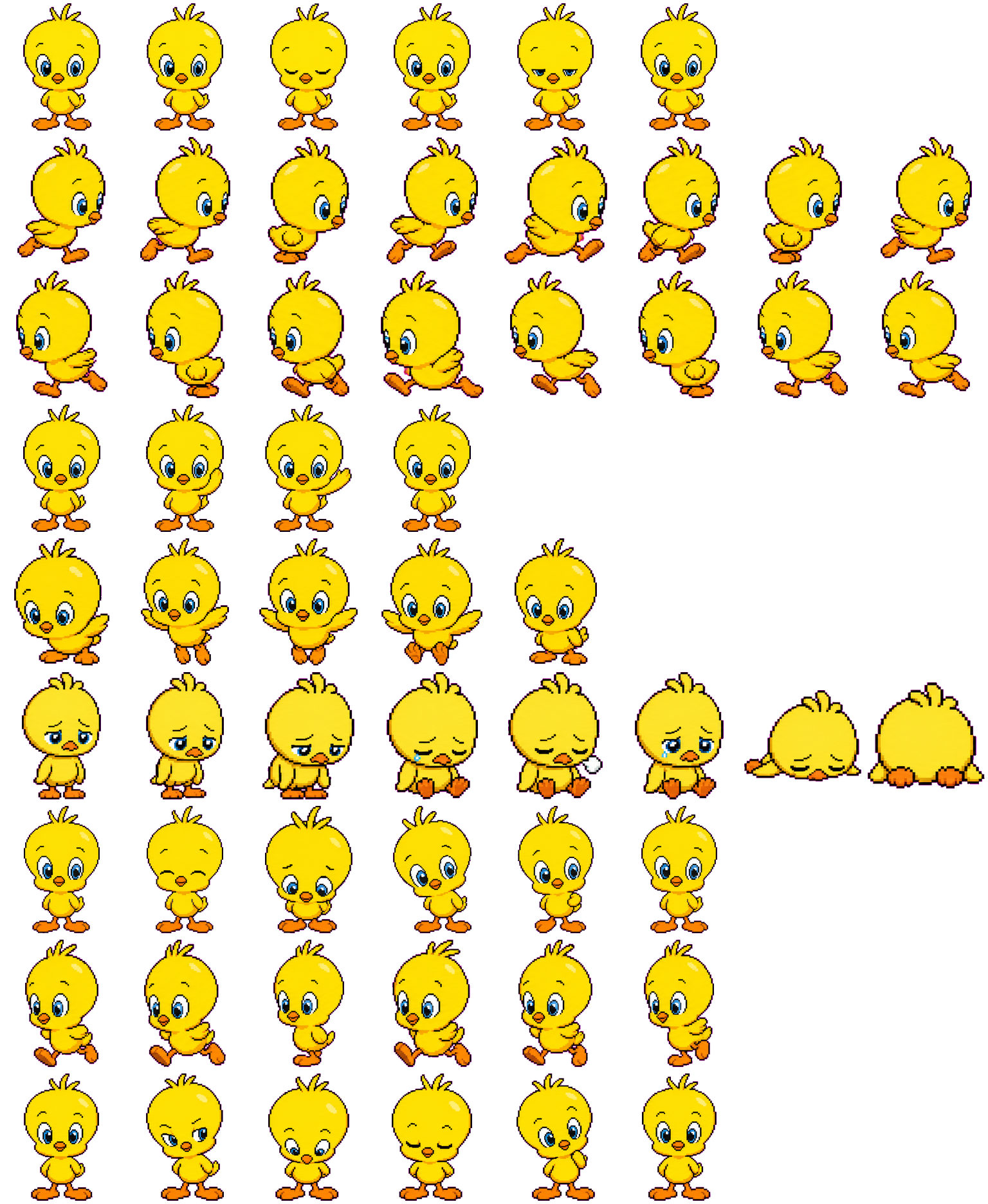 Canary spritesheet preview