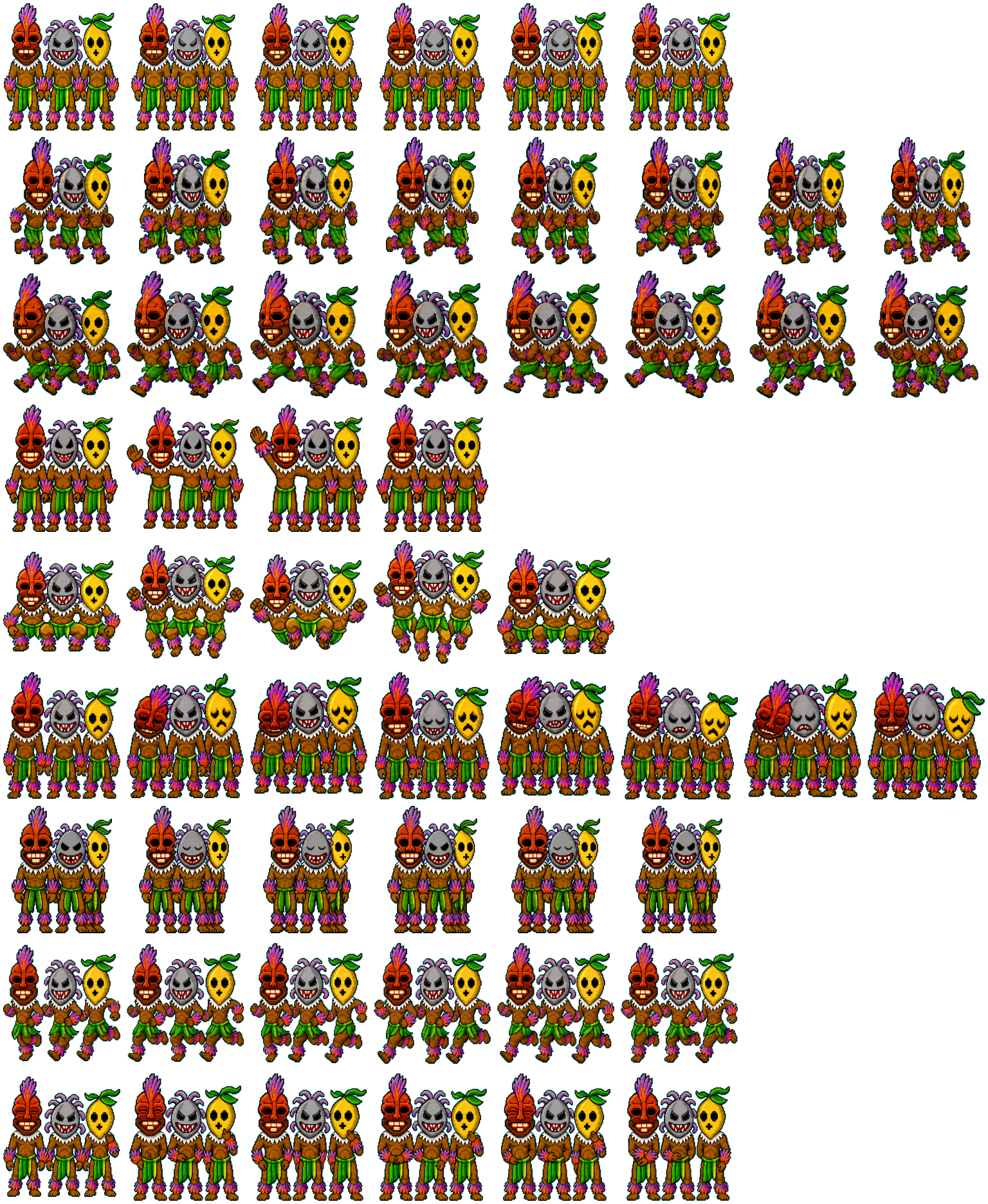 Cannibals spritesheet preview