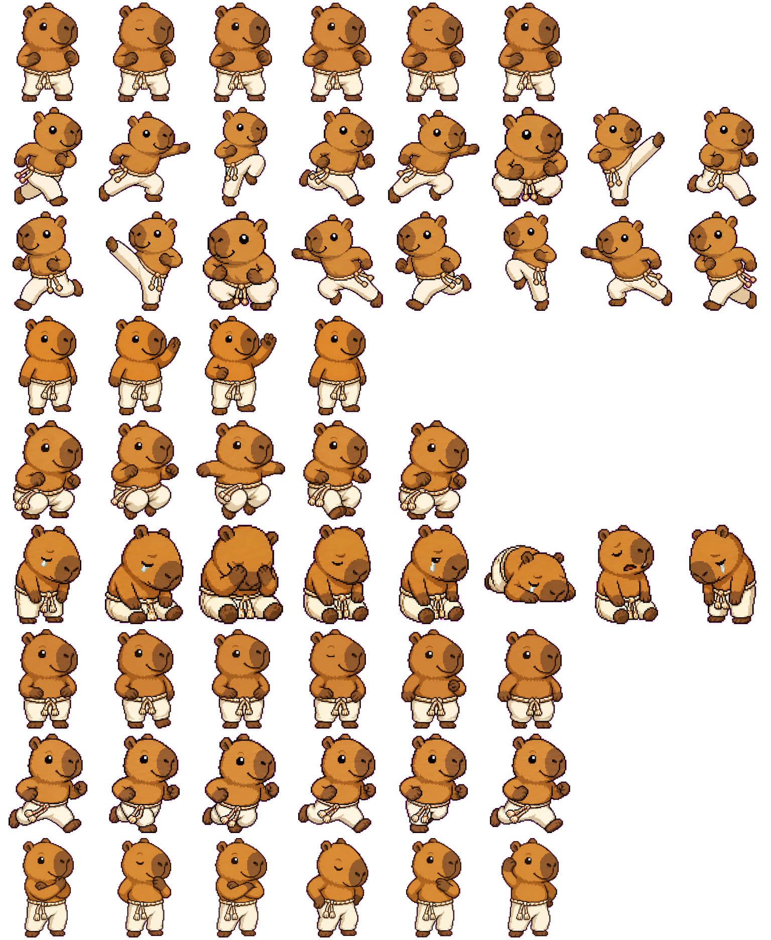 Capoeira spritesheet preview