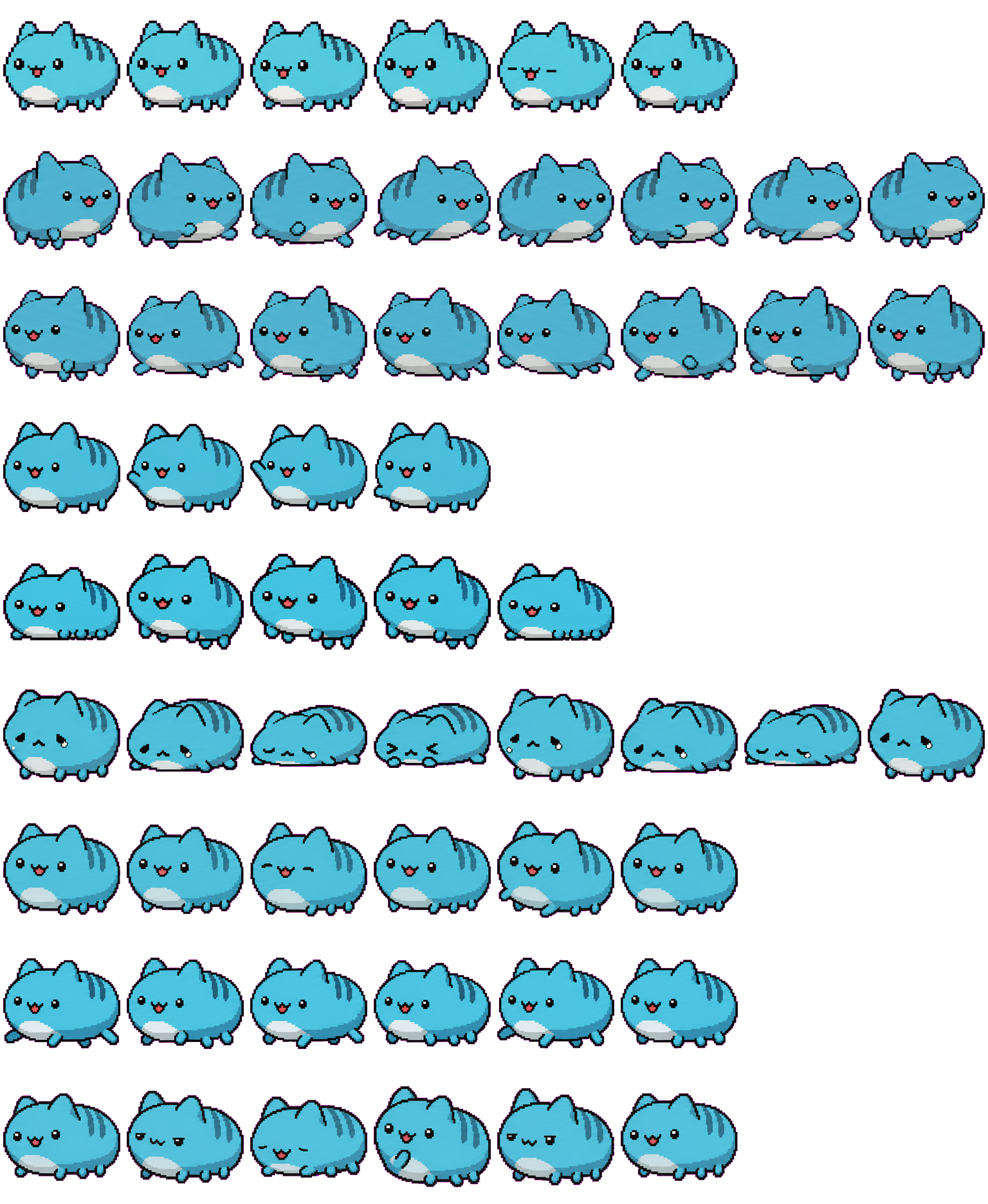 Capoo spritesheet preview