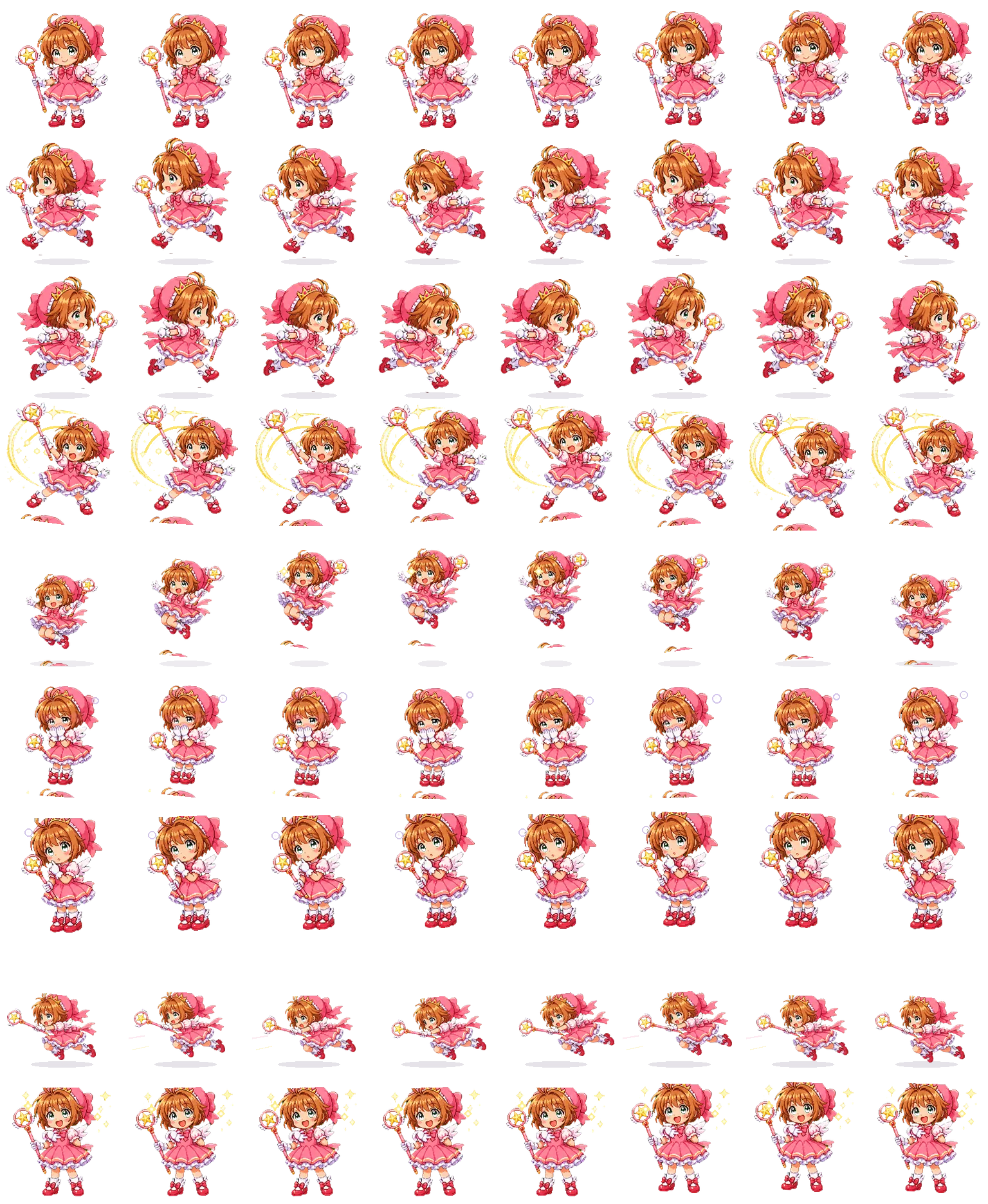 Cardcaptor Sakura spritesheet preview