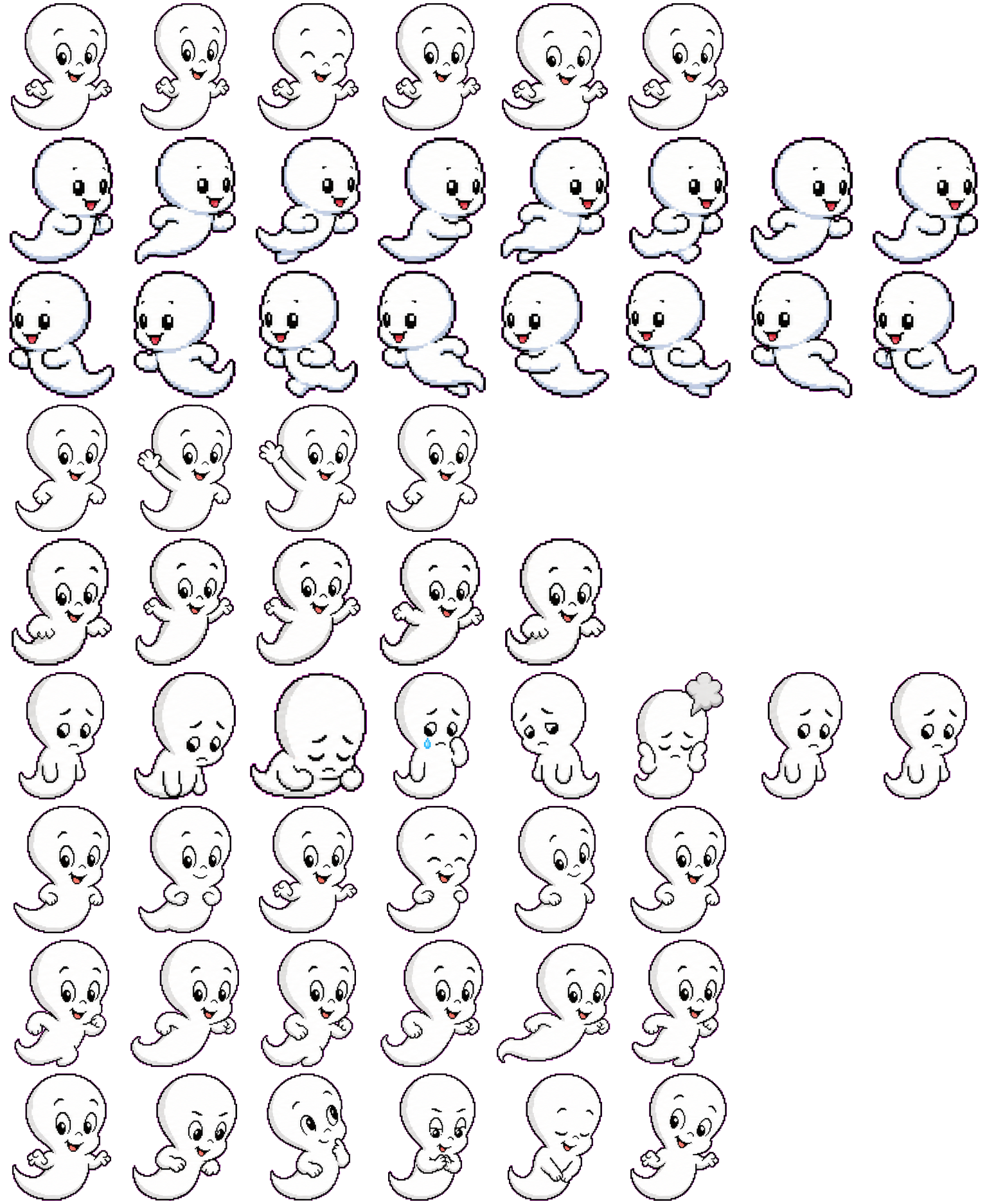 Casper spritesheet preview