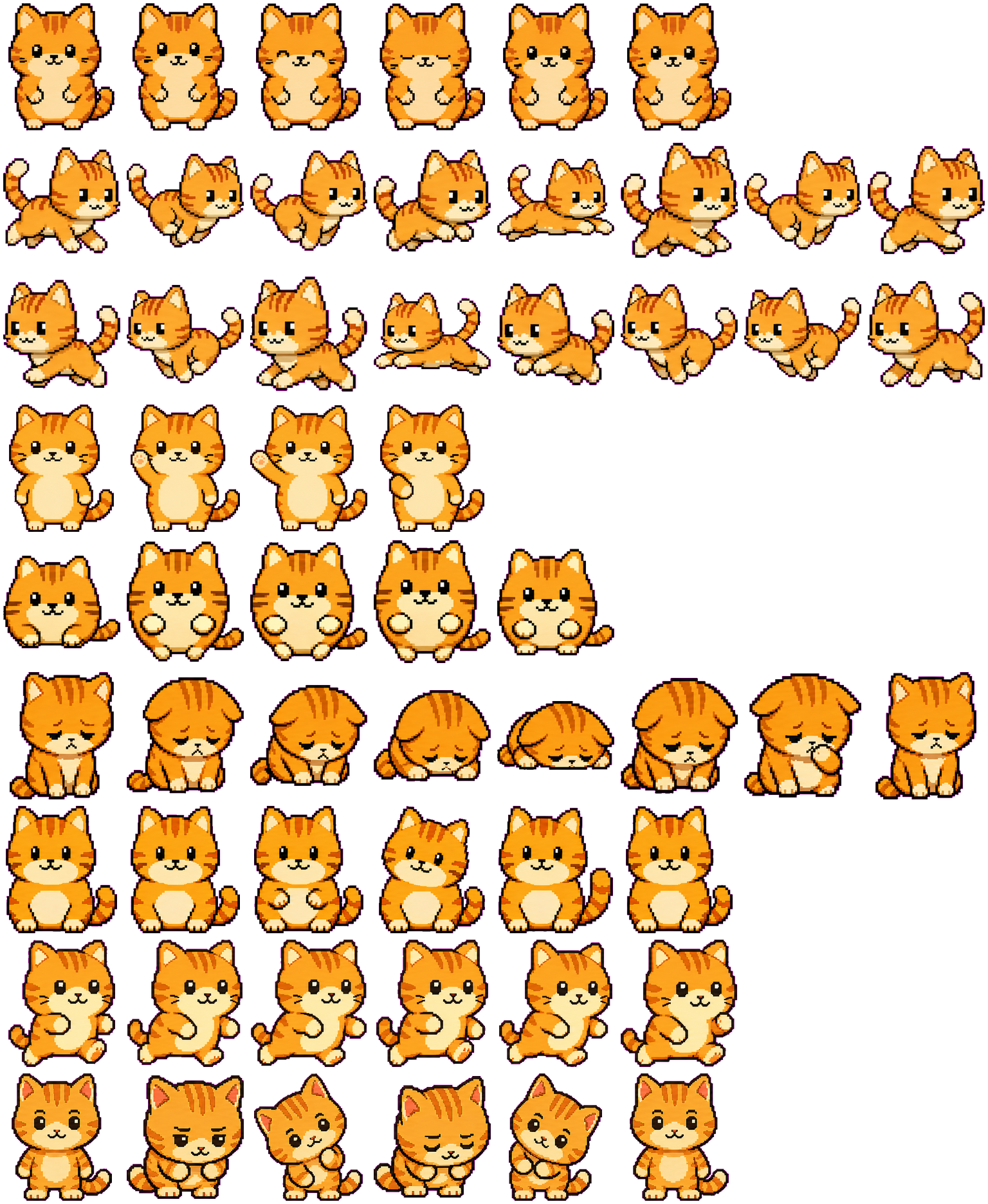 CatAlright spritesheet preview