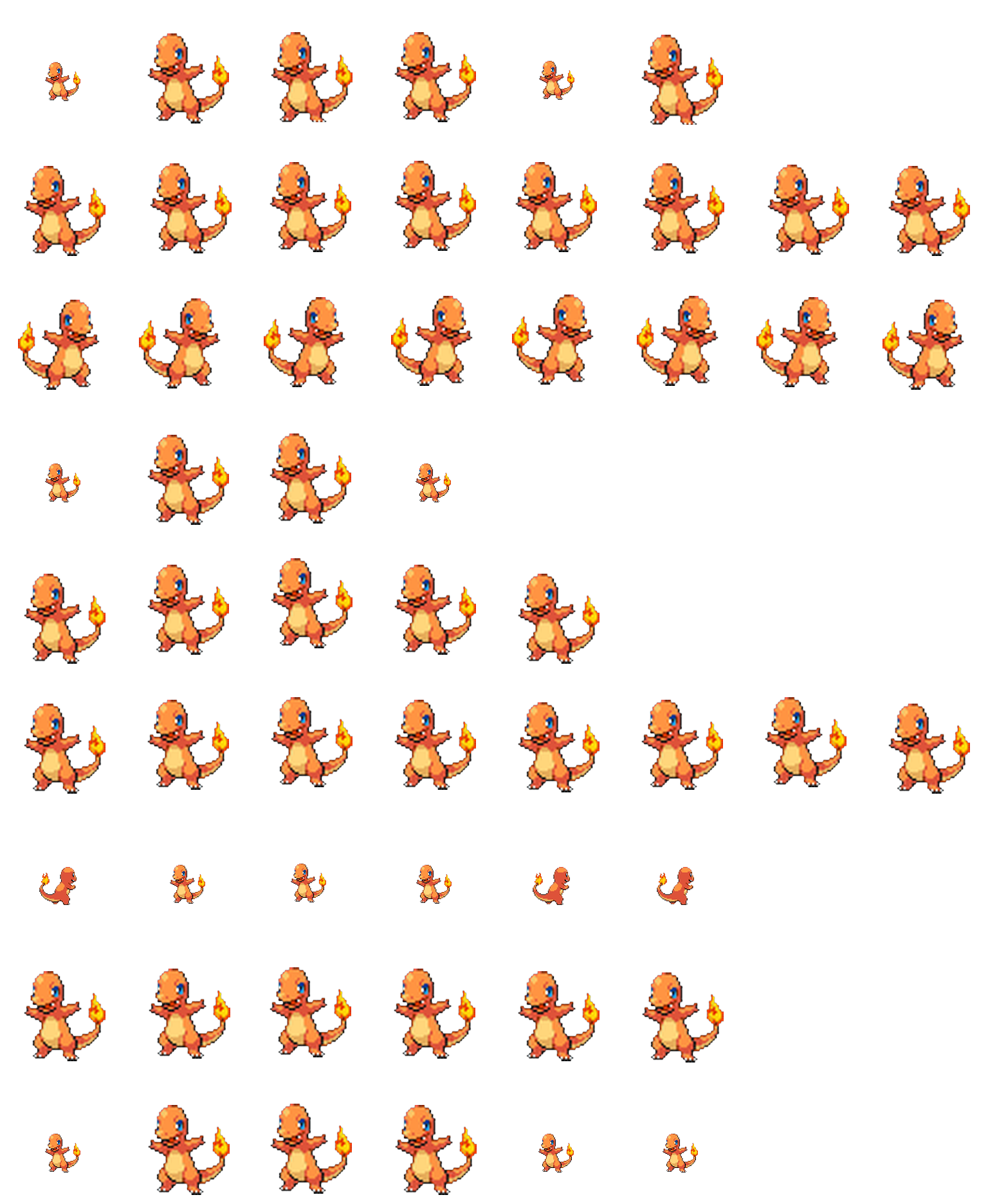 Charmander spritesheet preview