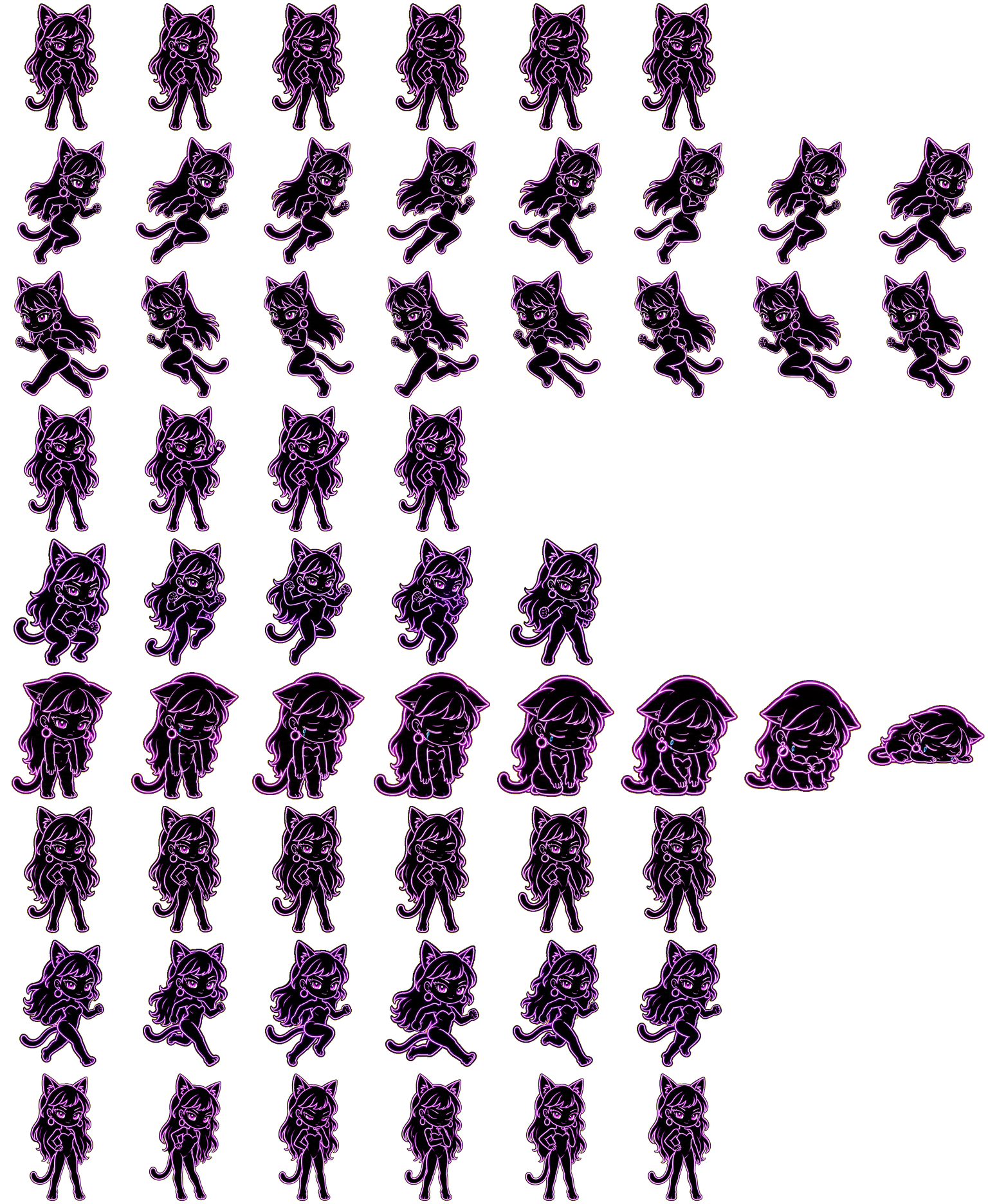 ChAT Girl spritesheet preview