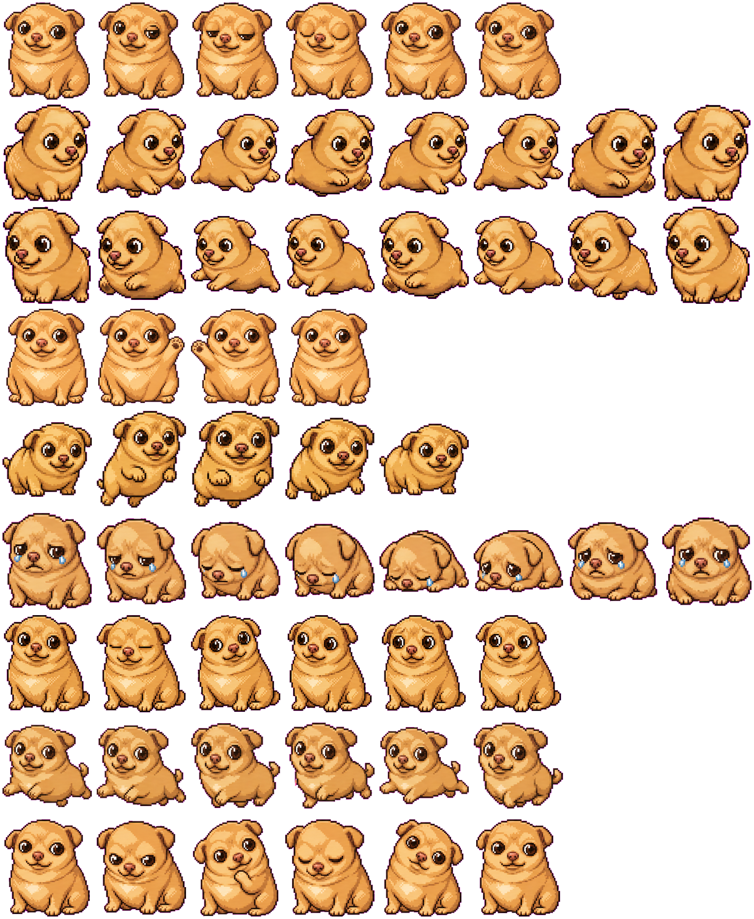 Chedarini spritesheet preview