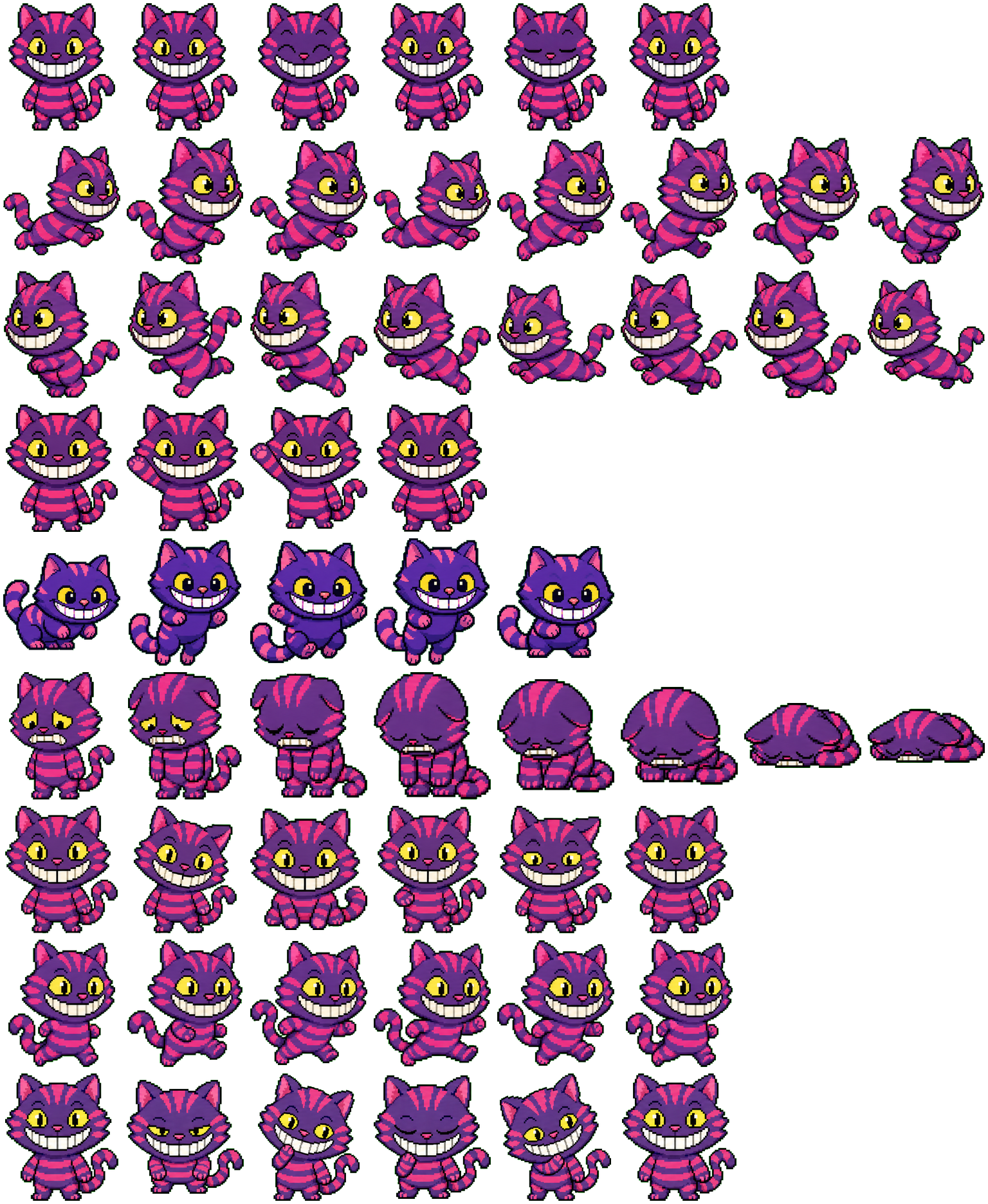 Cheshire spritesheet preview