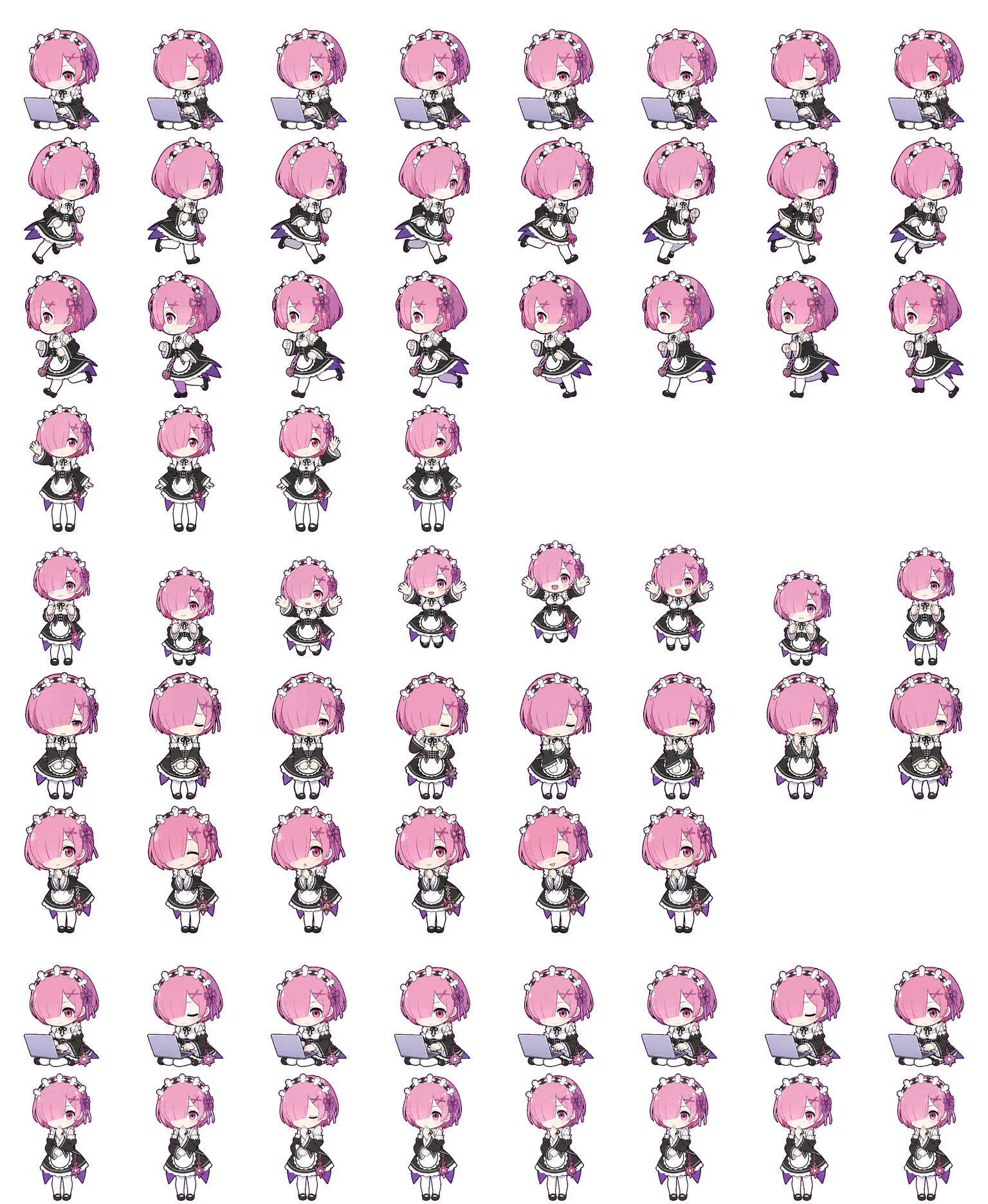Ram / ラム Codex Pet アニメーションデスクトップペットのプレビュー