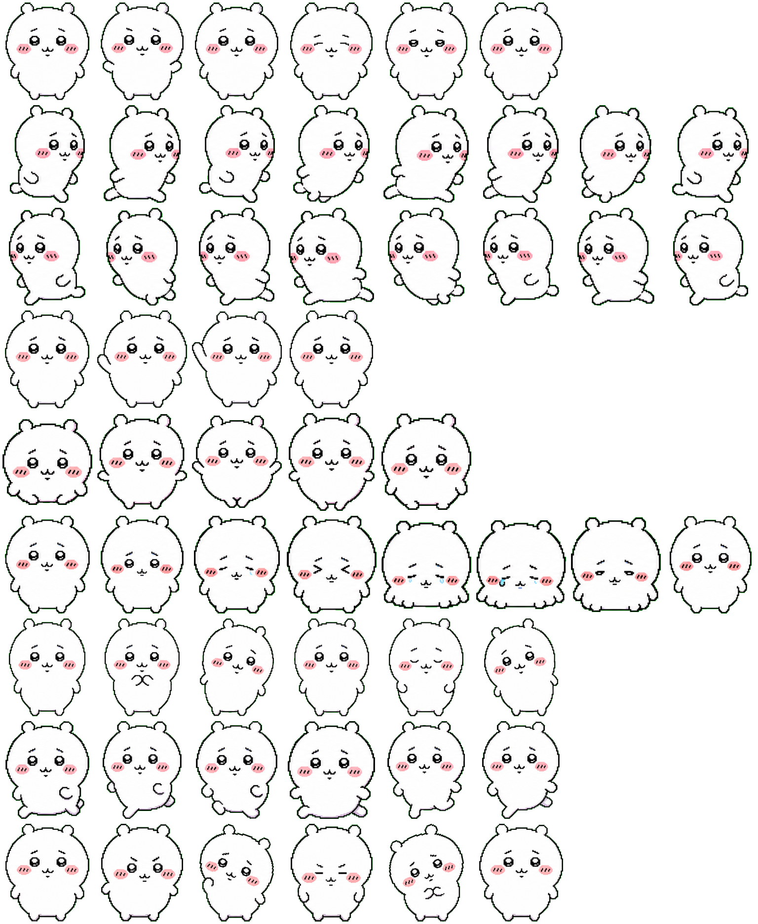 Chiikawa spritesheet preview