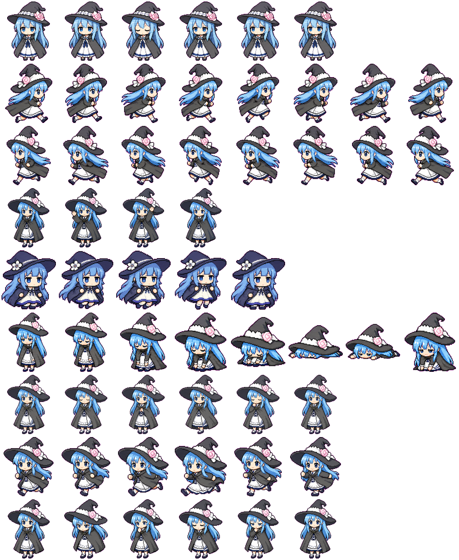 Chtholly spritesheet preview