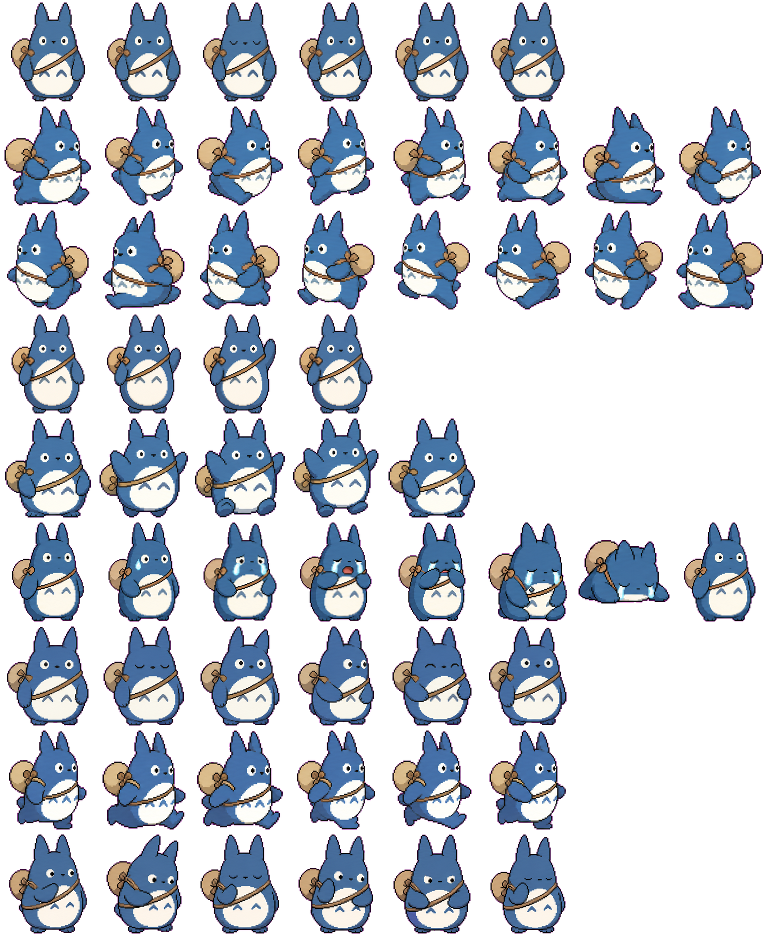 Chu Totoro spritesheet preview