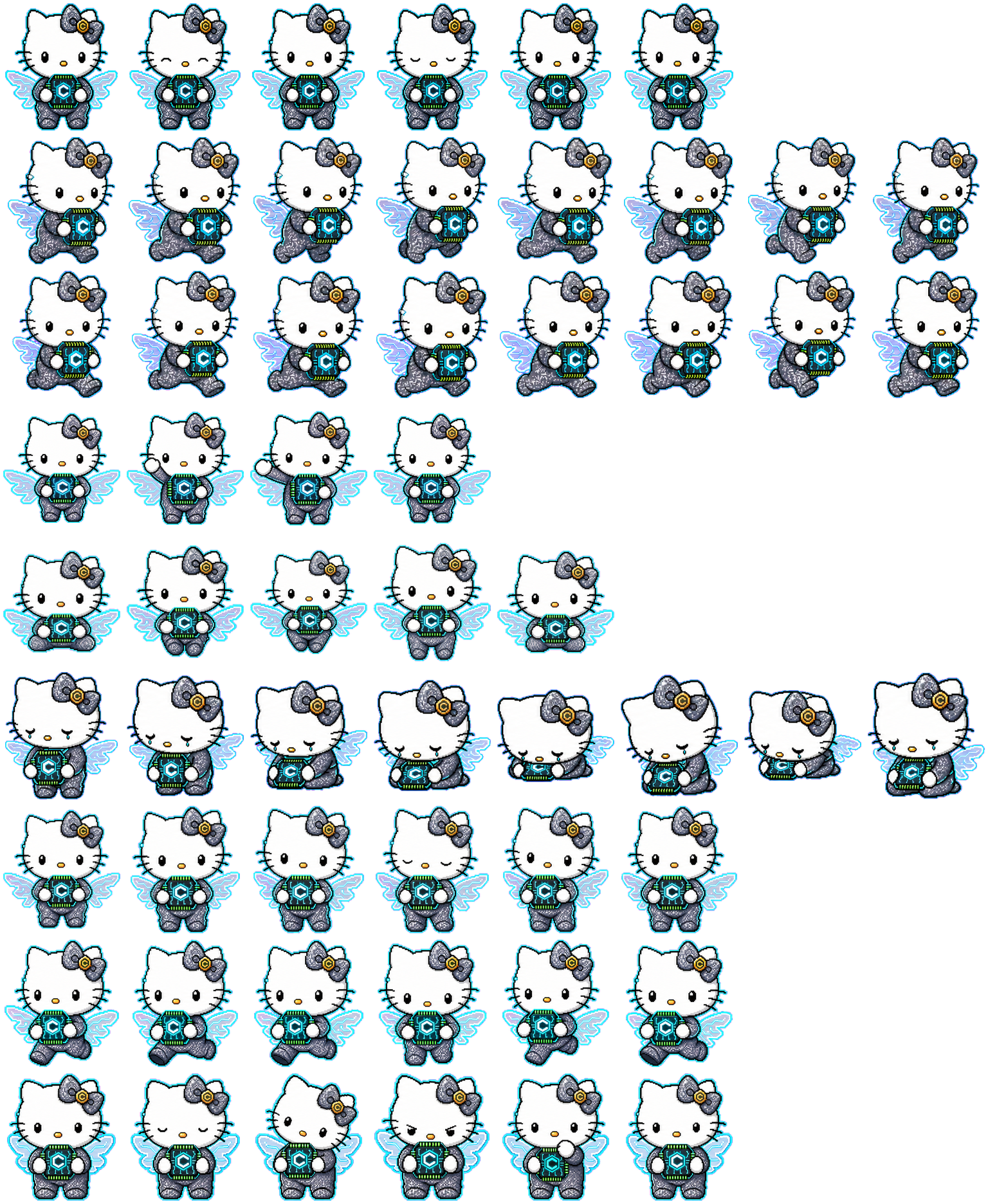Cian Kitty spritesheet preview