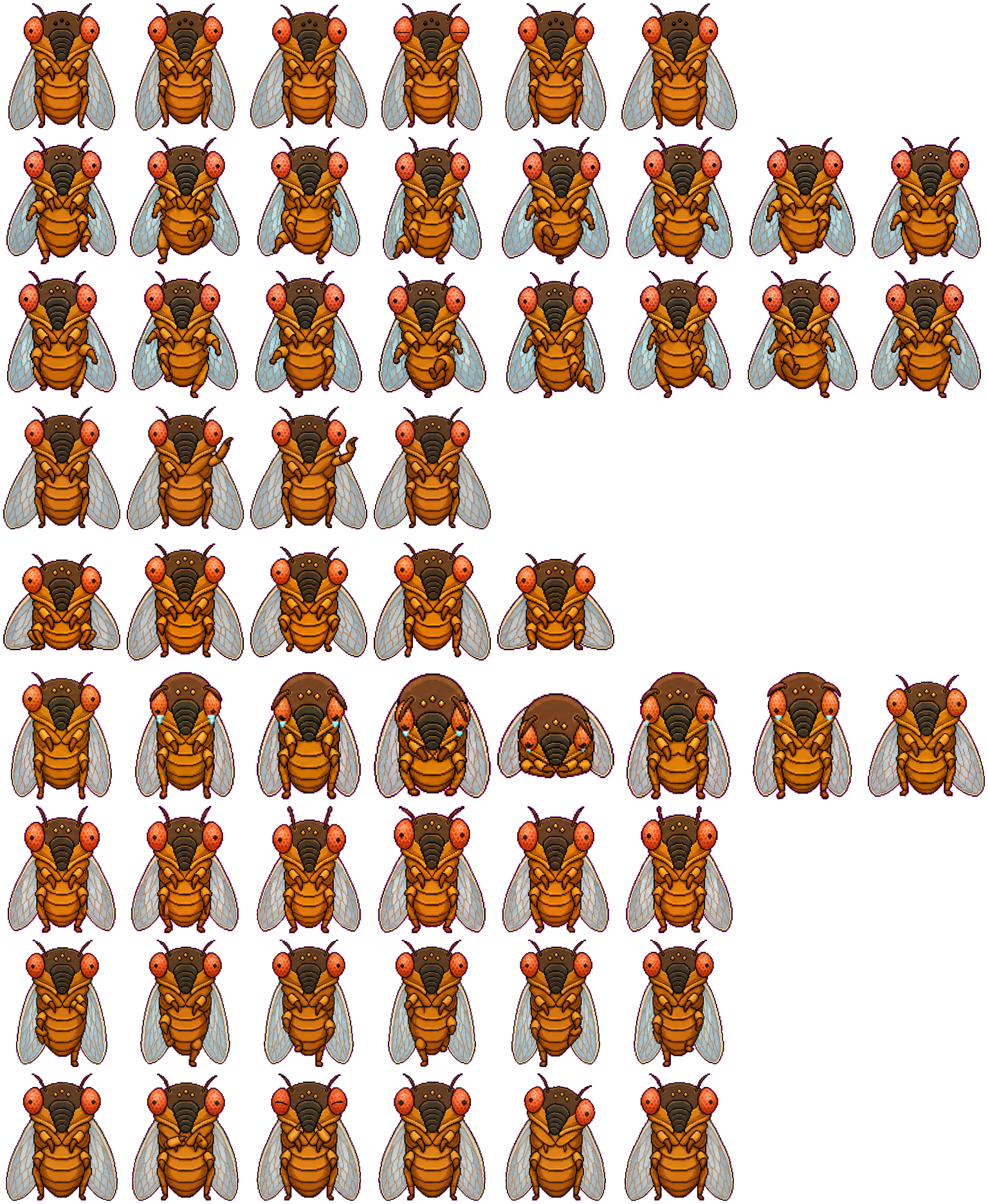 Cicada spritesheet preview