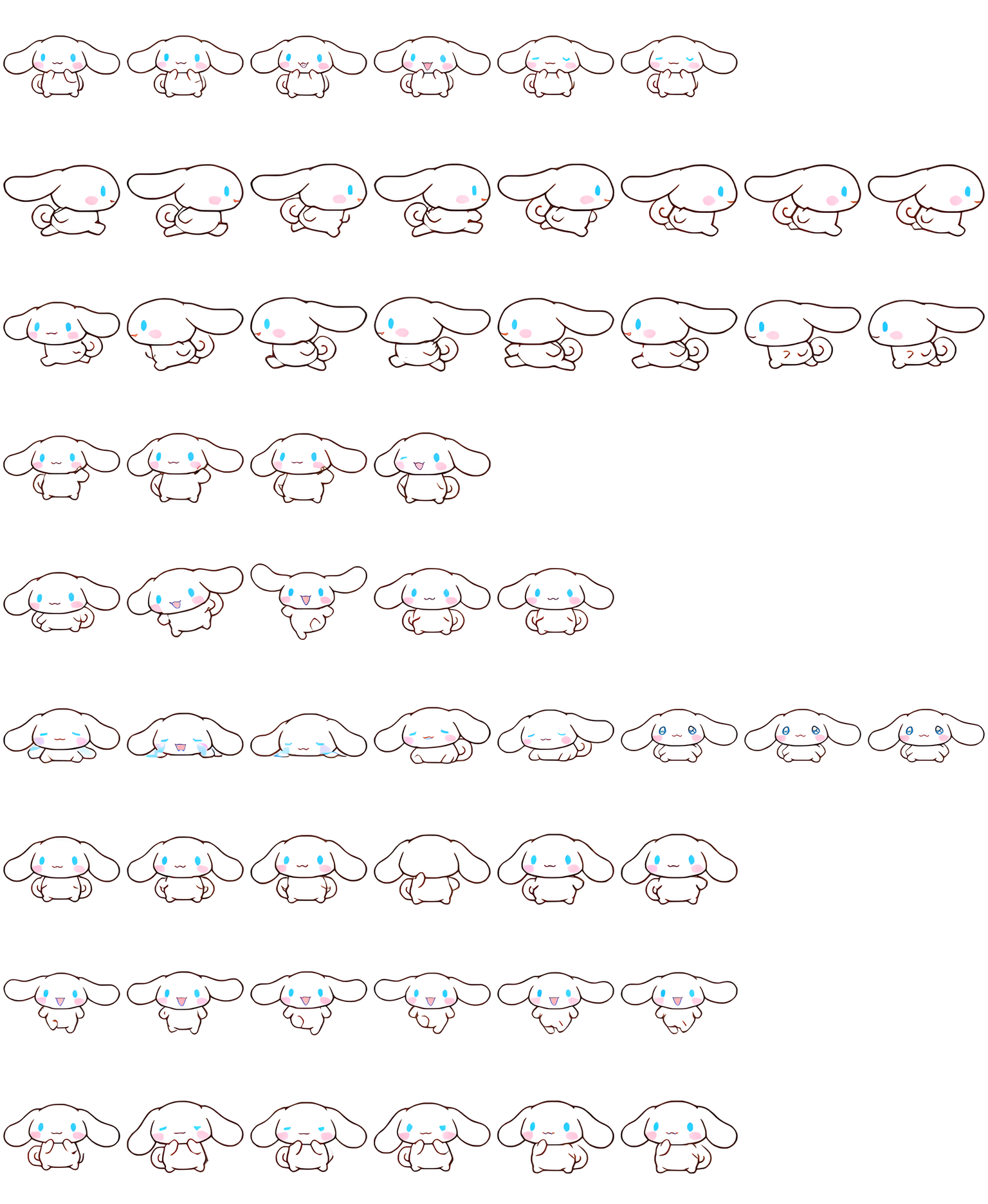 Cinnamonroll spritesheet preview
