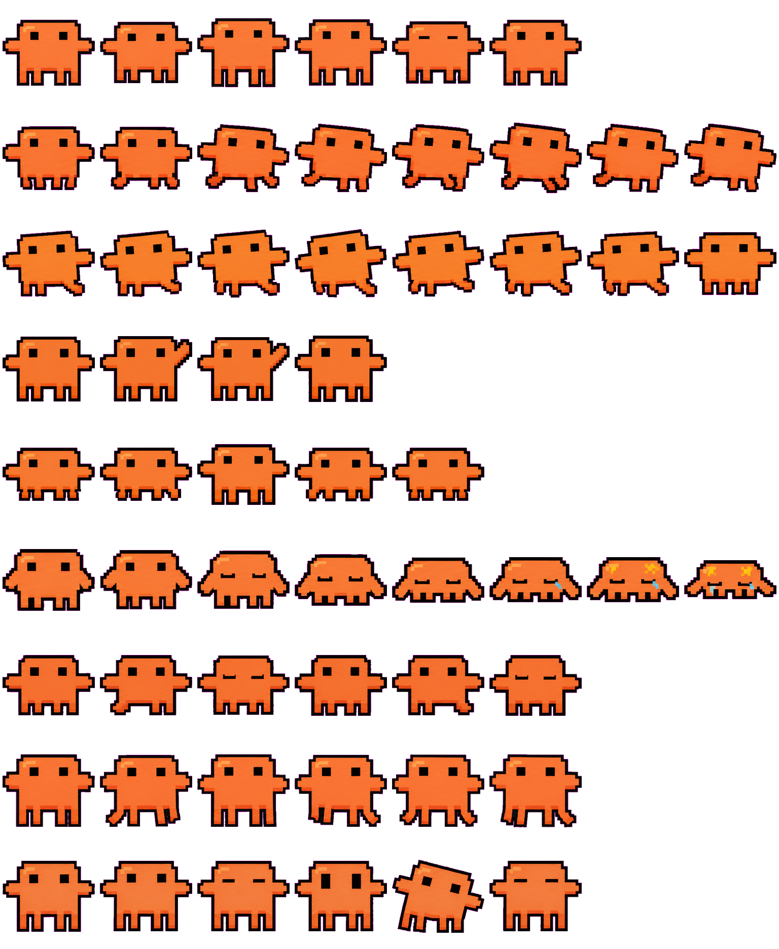 Claude Crab spritesheet preview