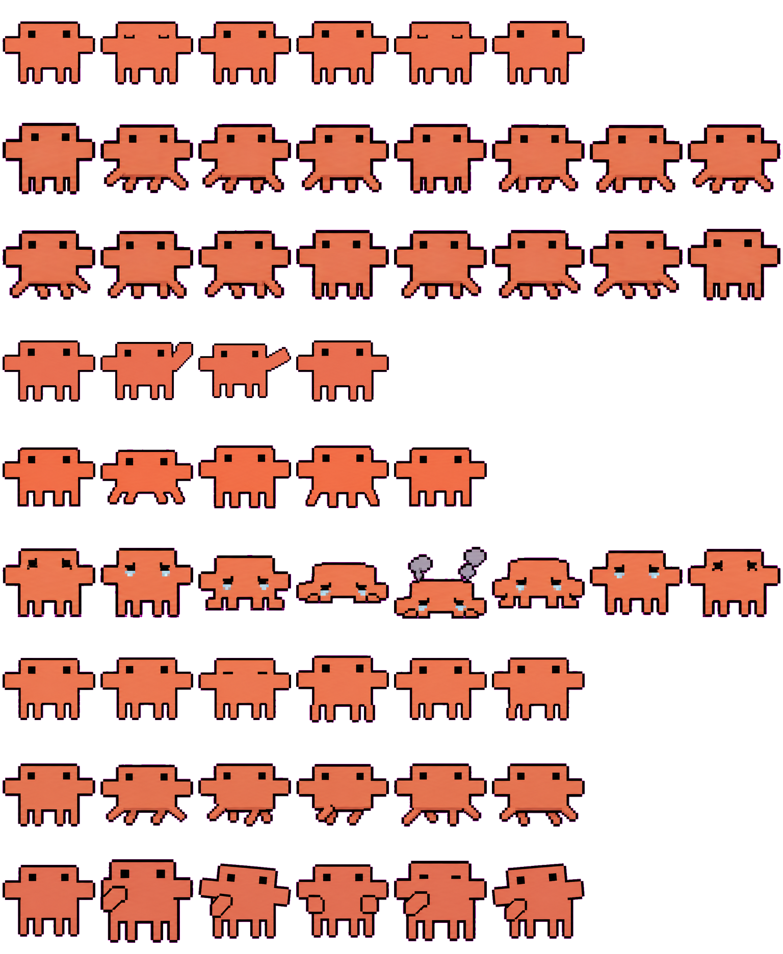Claw'd spritesheet preview