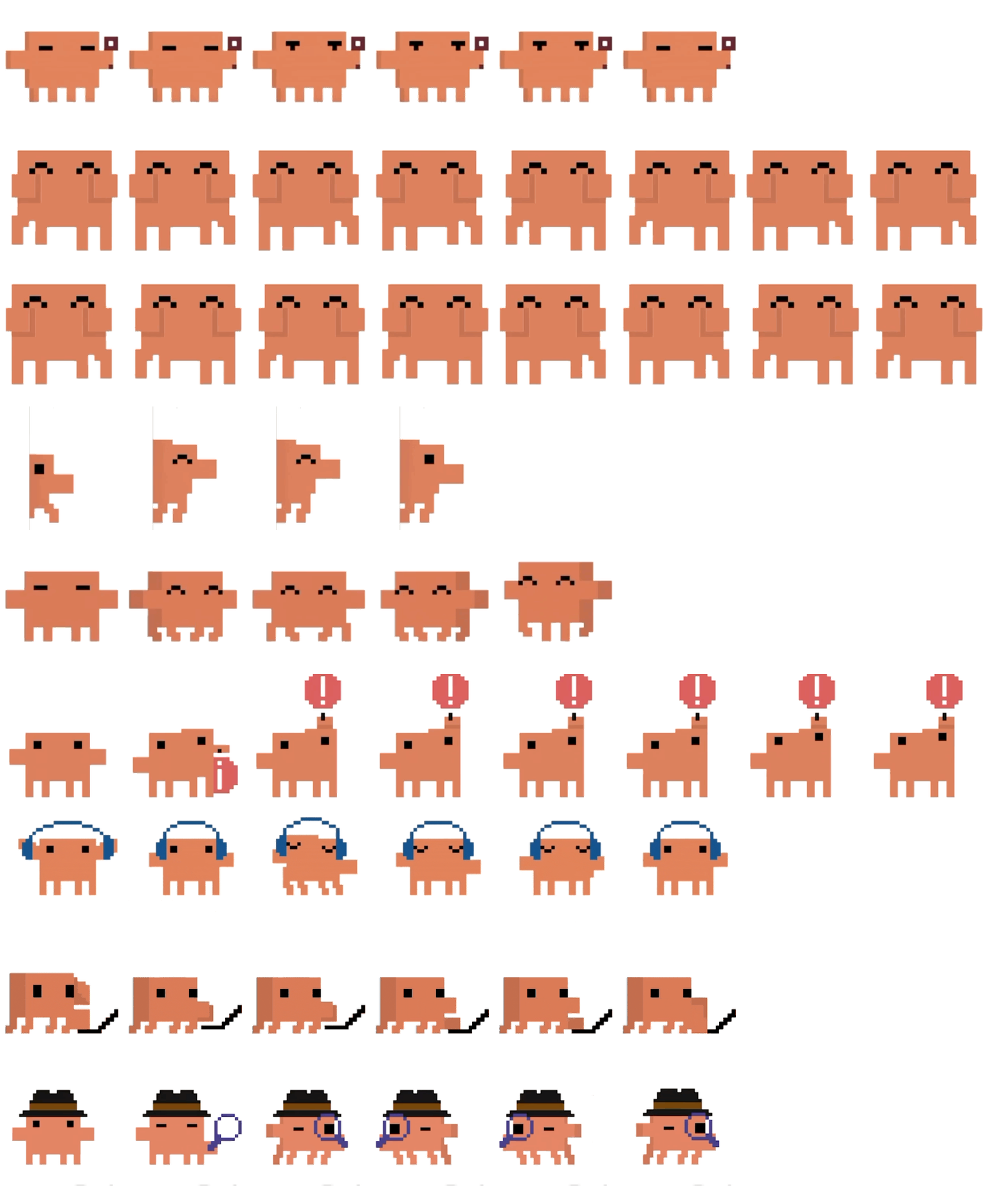 Clawd spritesheet preview