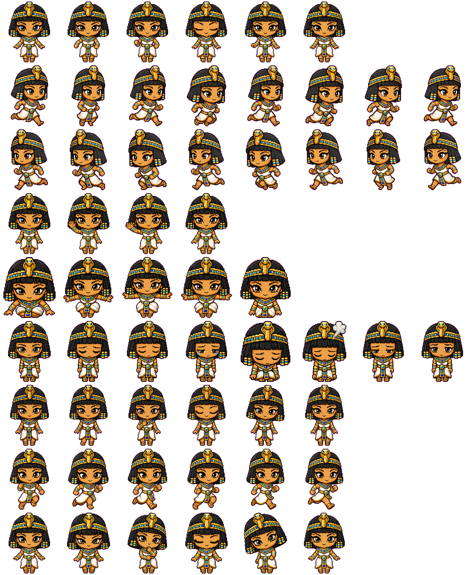 Cleopatra spritesheet preview