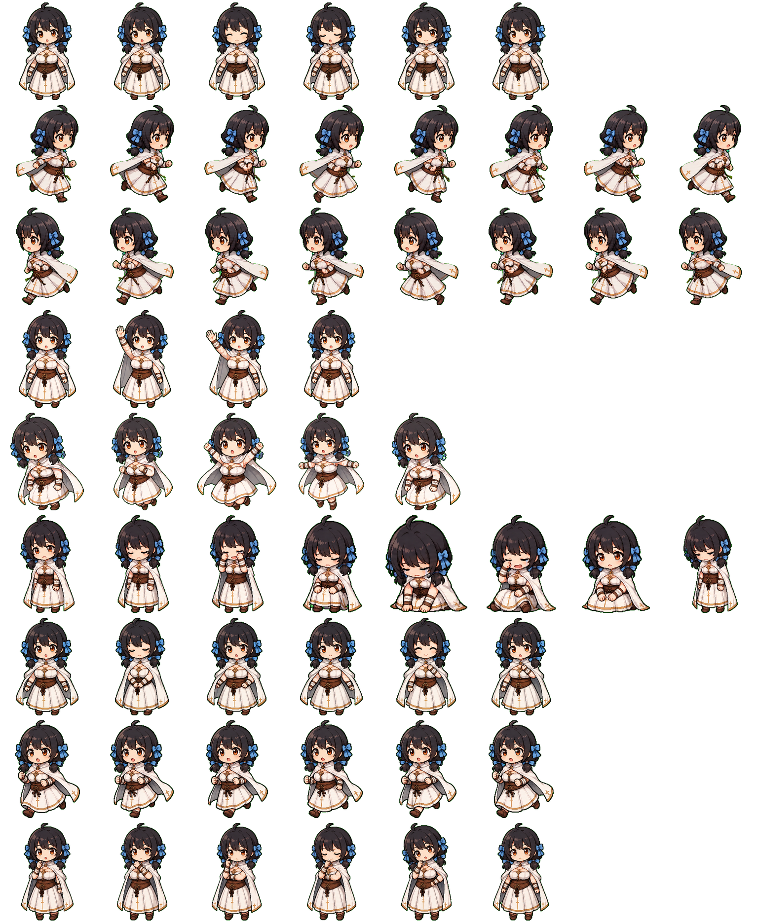 Cleria spritesheet preview