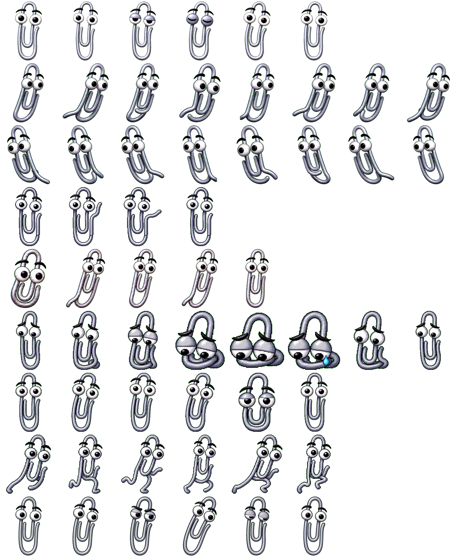 Clippy spritesheet preview