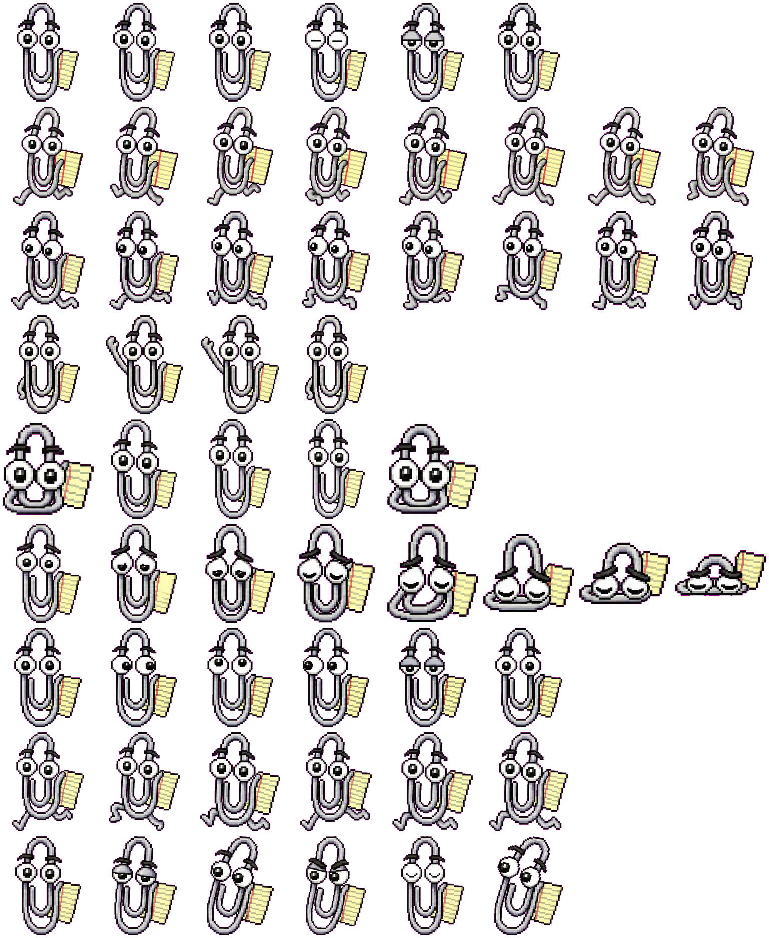 Clippy spritesheet preview