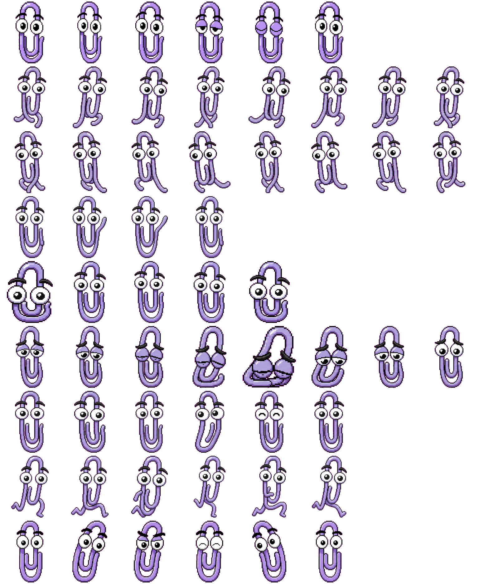 Clippy spritesheet preview