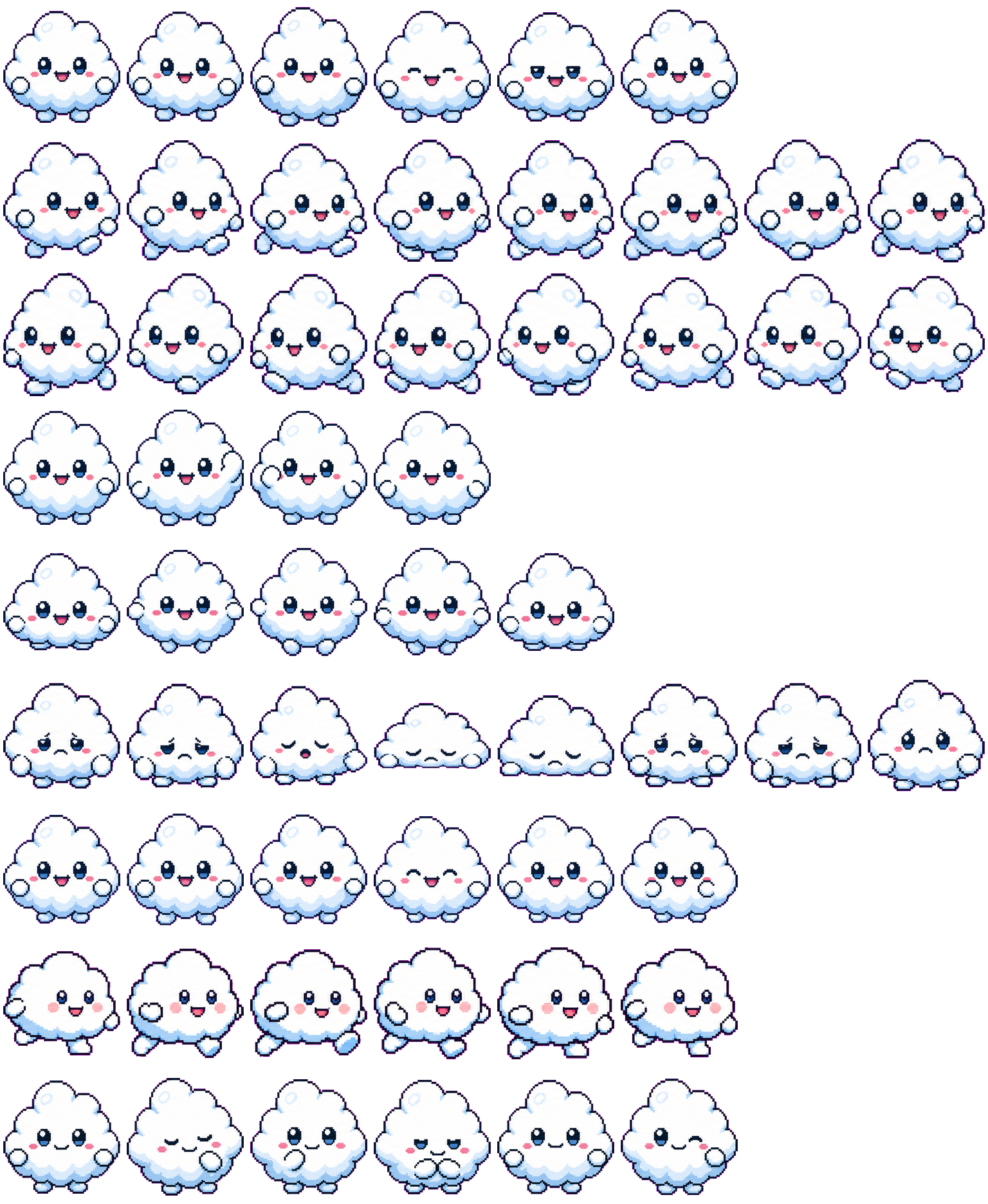 Cloudlet spritesheet preview