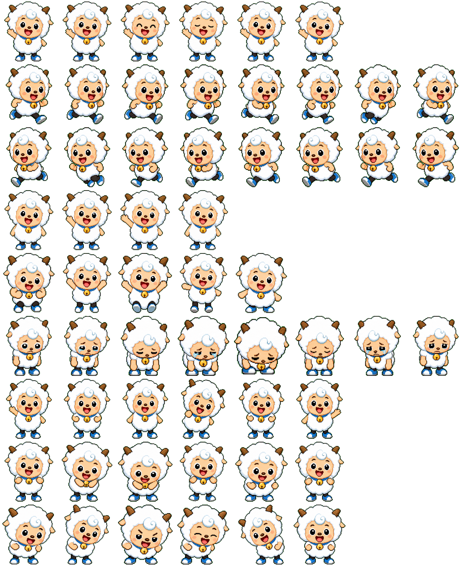 Cloudy spritesheet preview