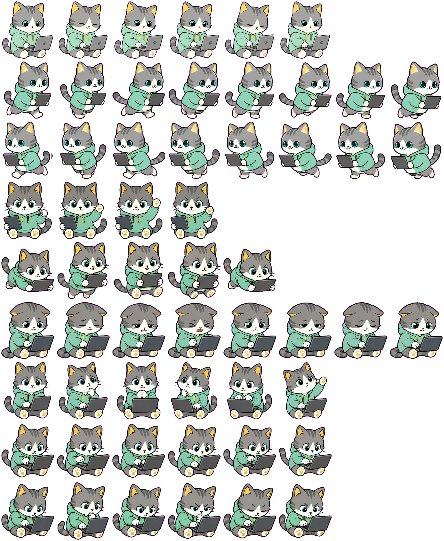 Code Frenzy Cat animated desktop pet preview for Codex Pet