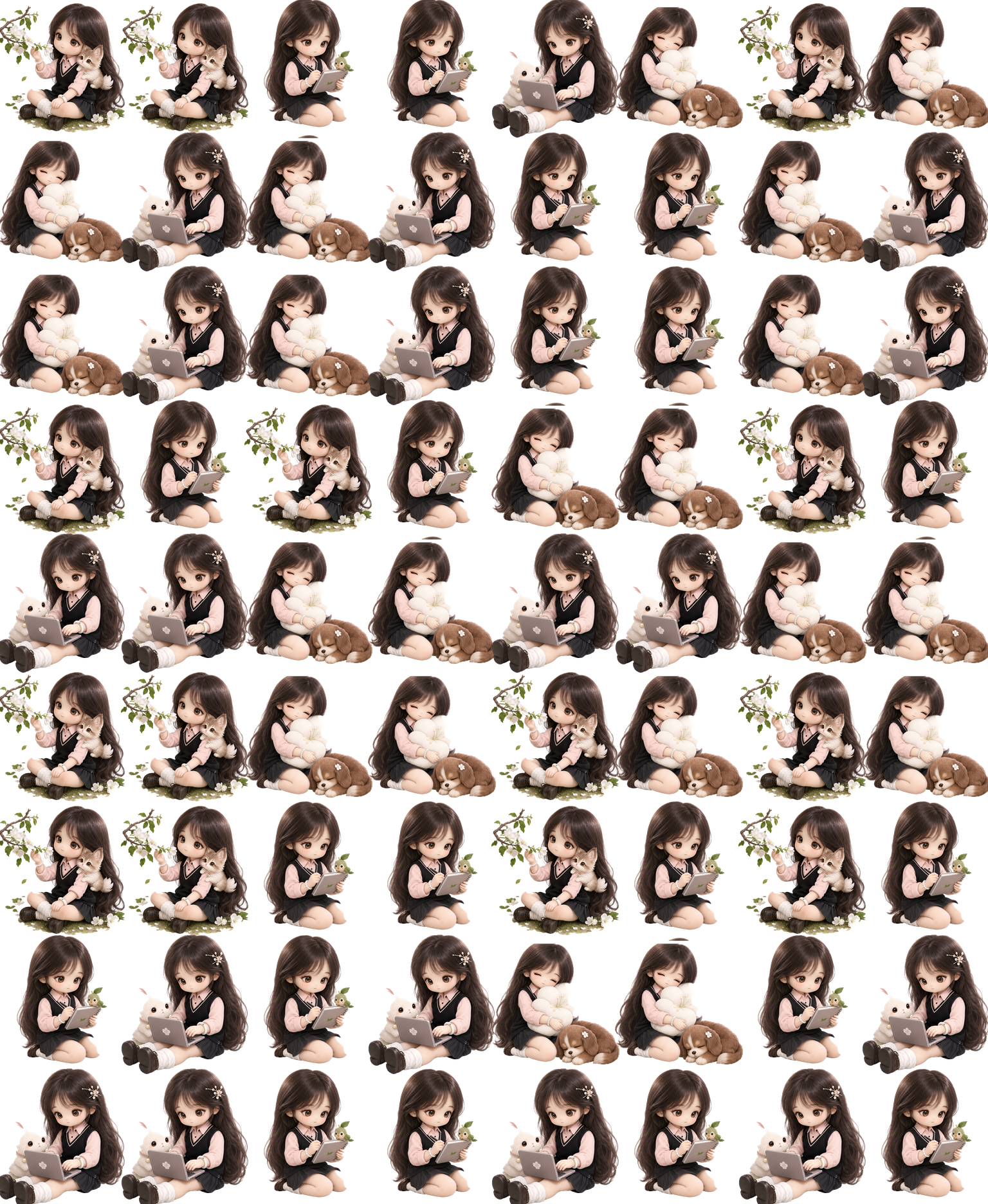 Codex Doll Four Modes animated desktop pet preview for Codex Pet