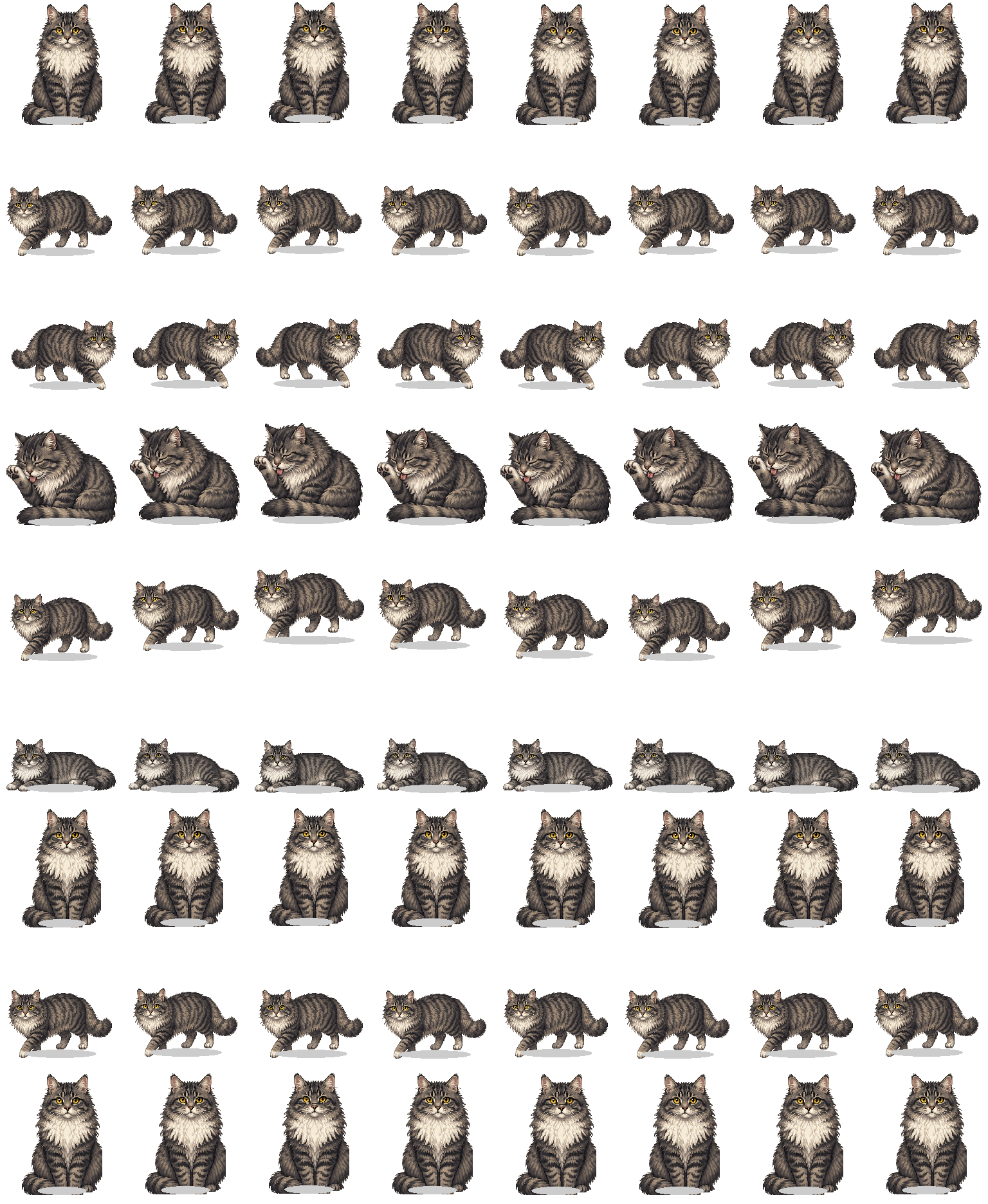 Codex Purrprompt V2 Codex Pet アニメーションデスクトップペットのプレビュー