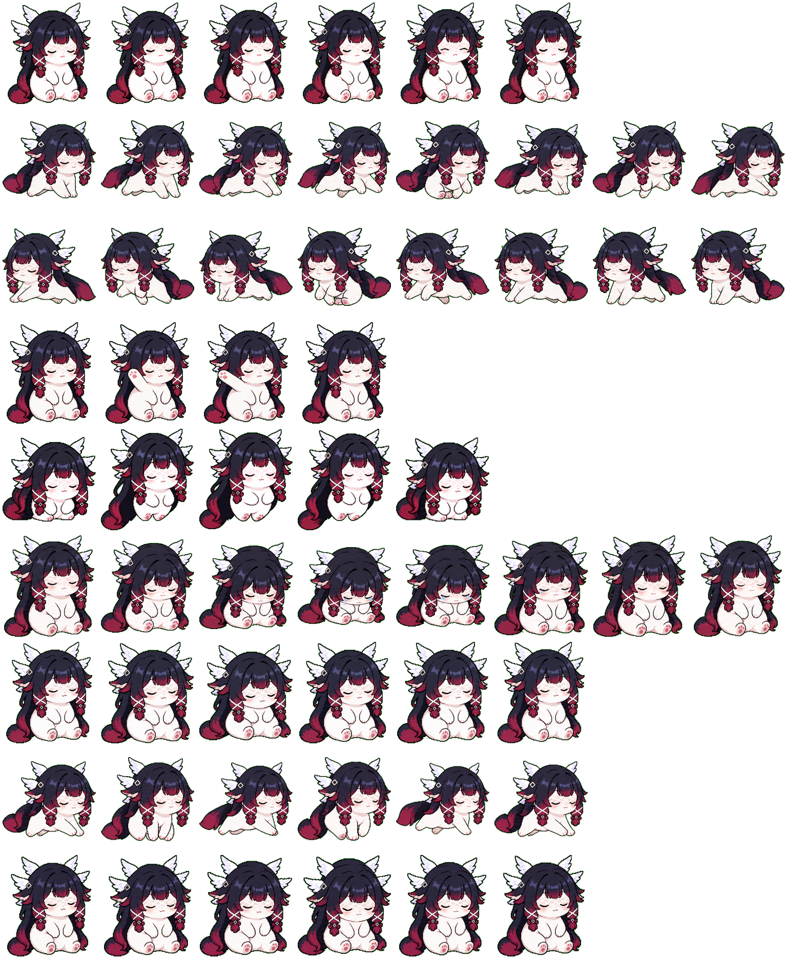 Columbinya spritesheet preview