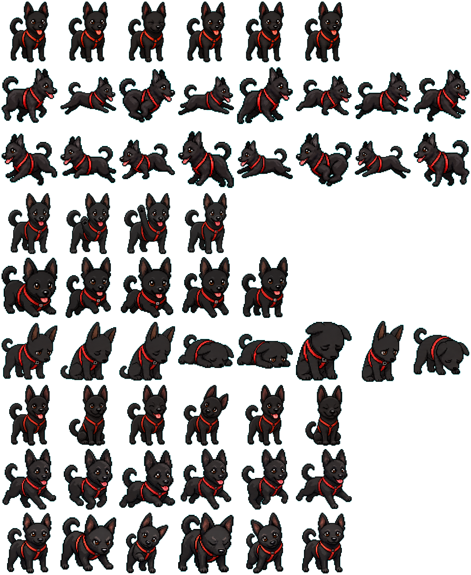 Comet spritesheet preview