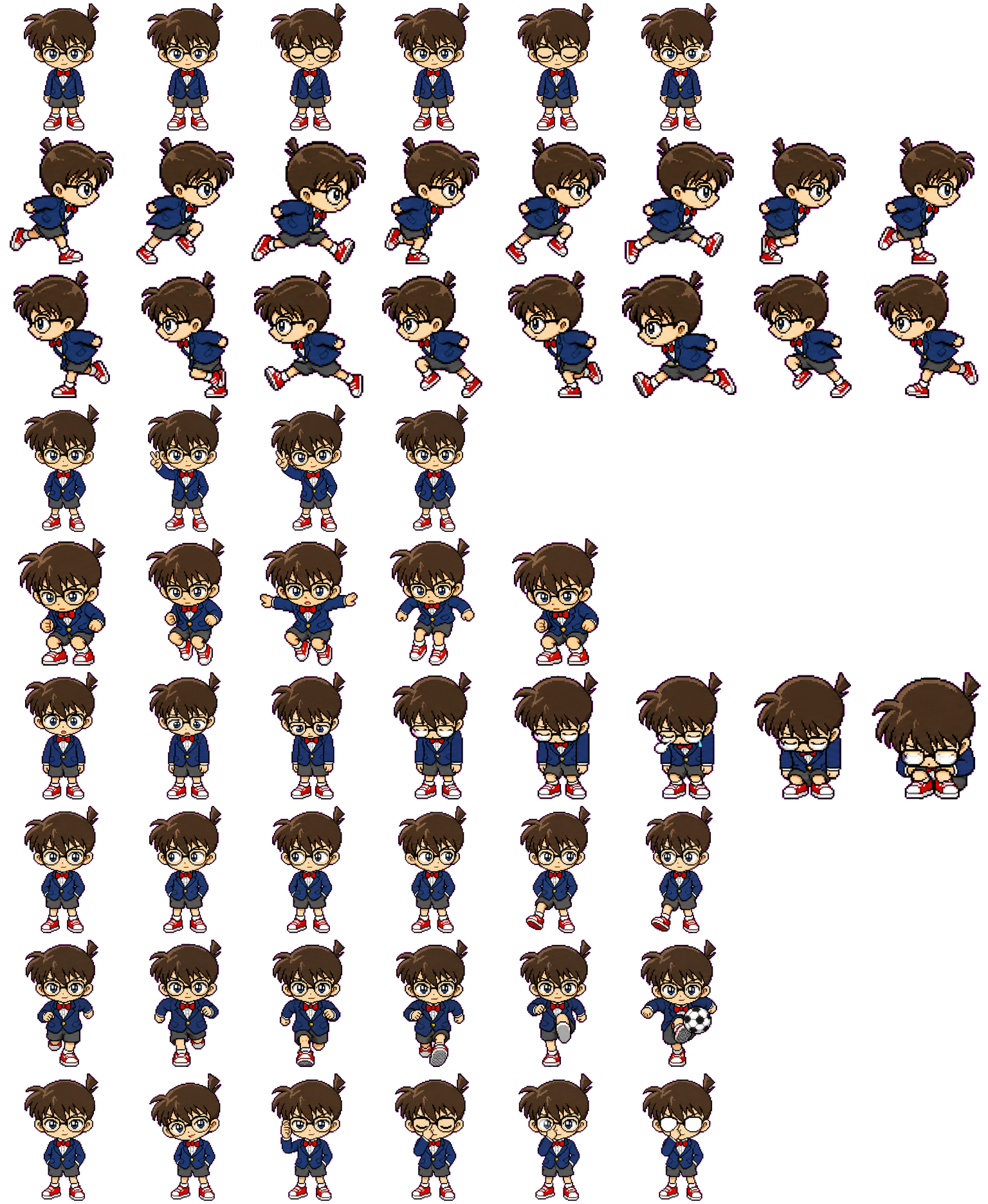 Conan Edogawa spritesheet preview