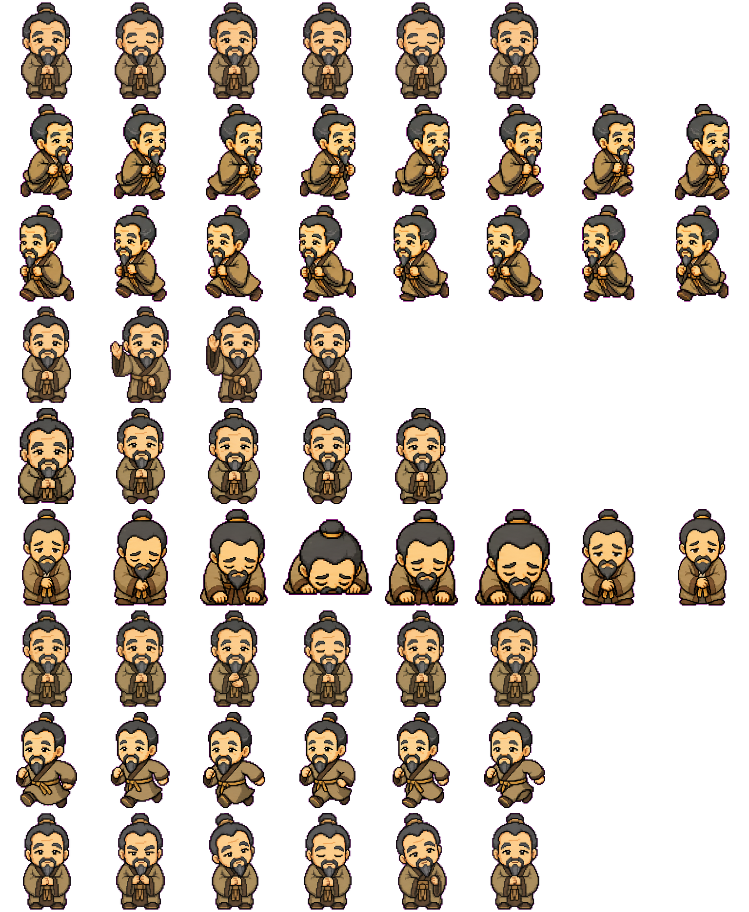 Confucius spritesheet preview