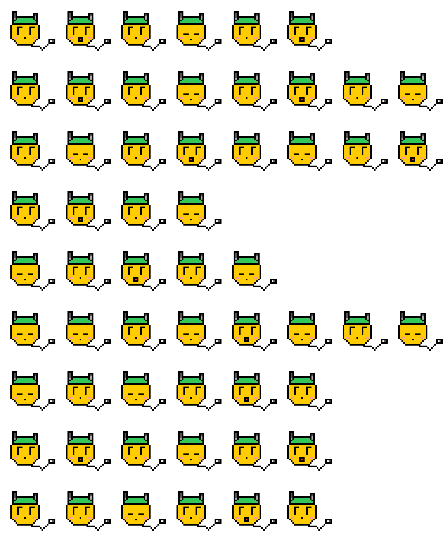 コンセントくん spritesheet preview