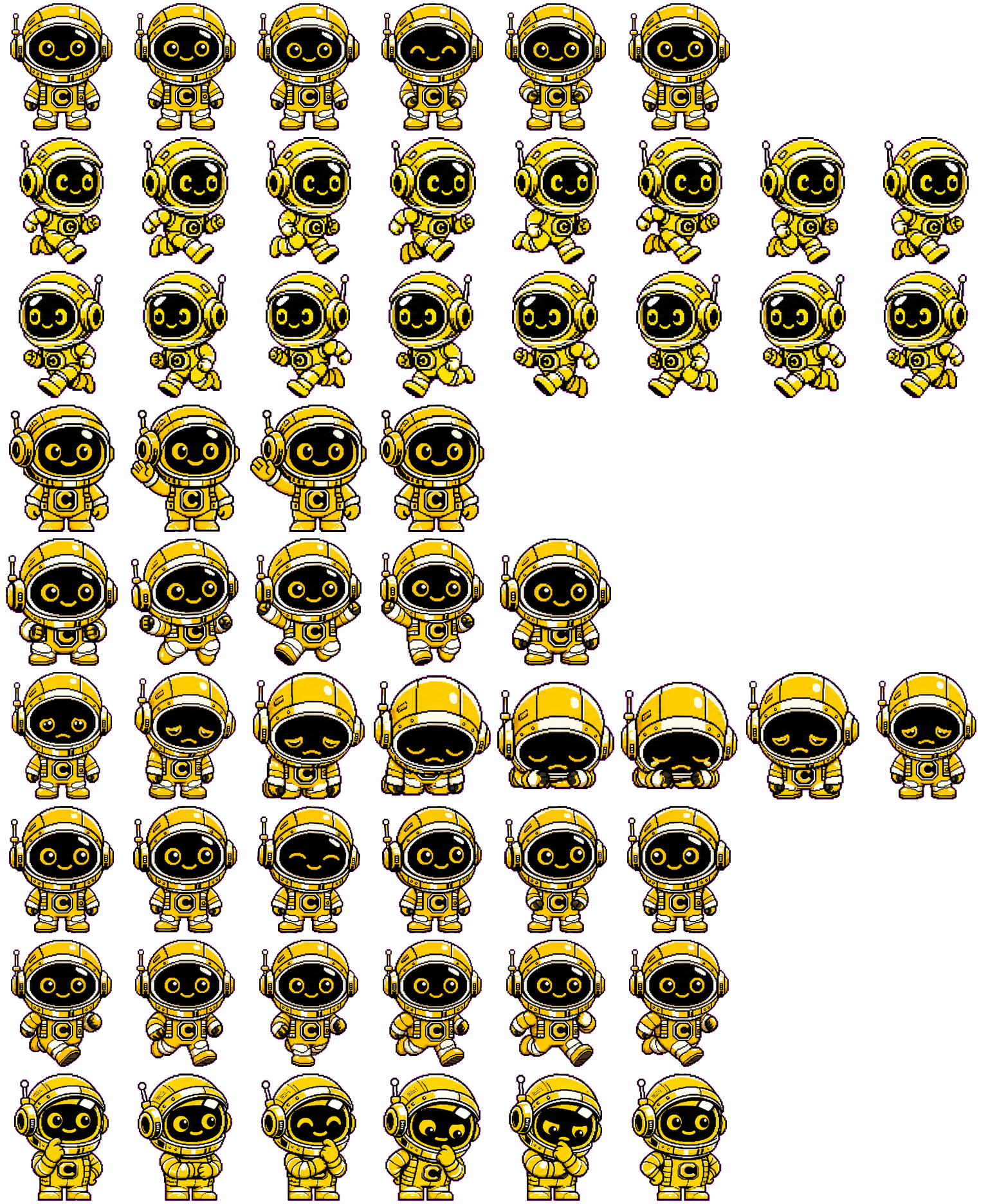 Crafternauta spritesheet preview