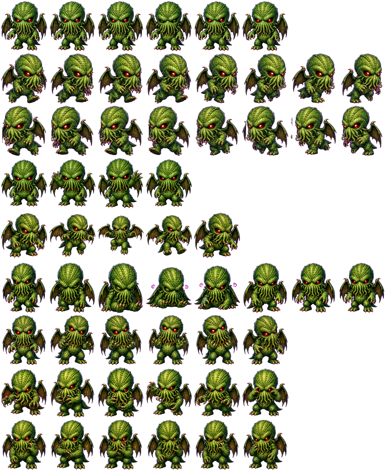 Cthulhu animated desktop pet preview for Codex Pet
