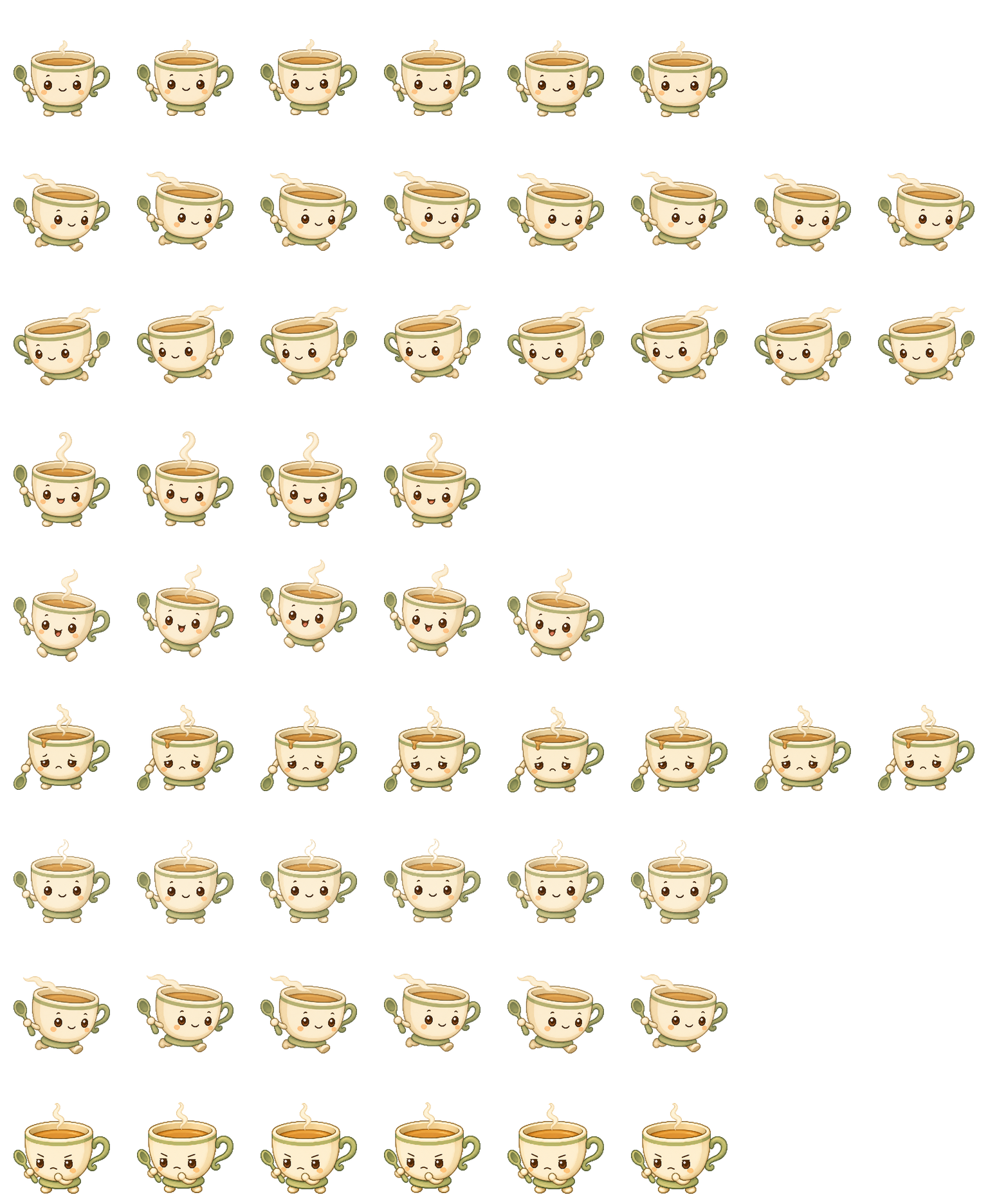 Cuppy spritesheet preview