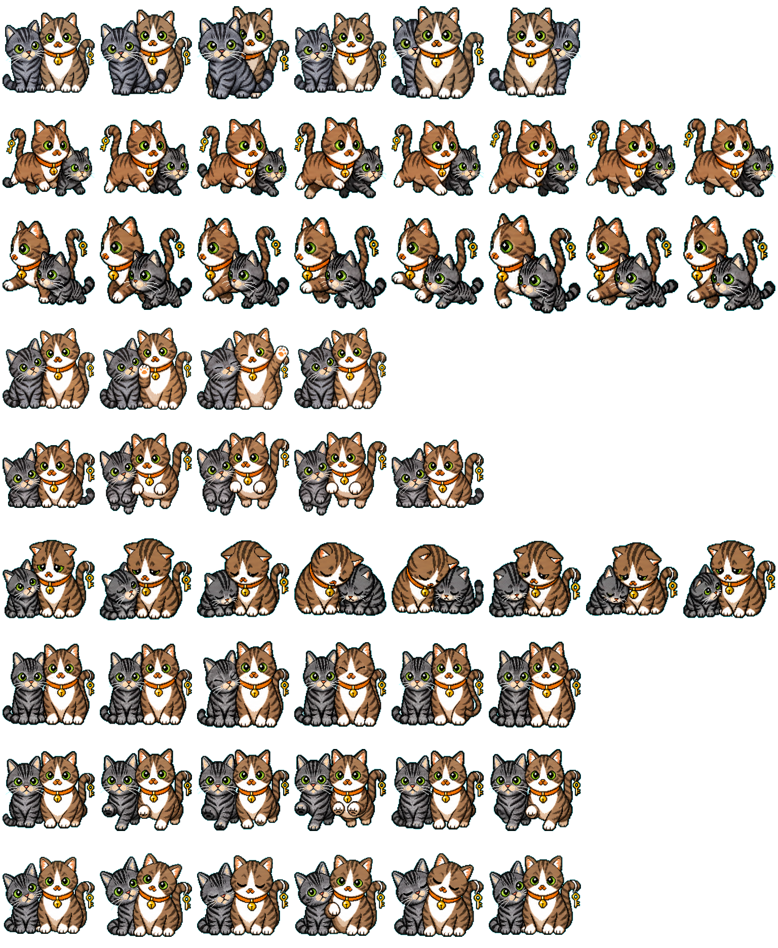 달타냥과 샤를 spritesheet preview