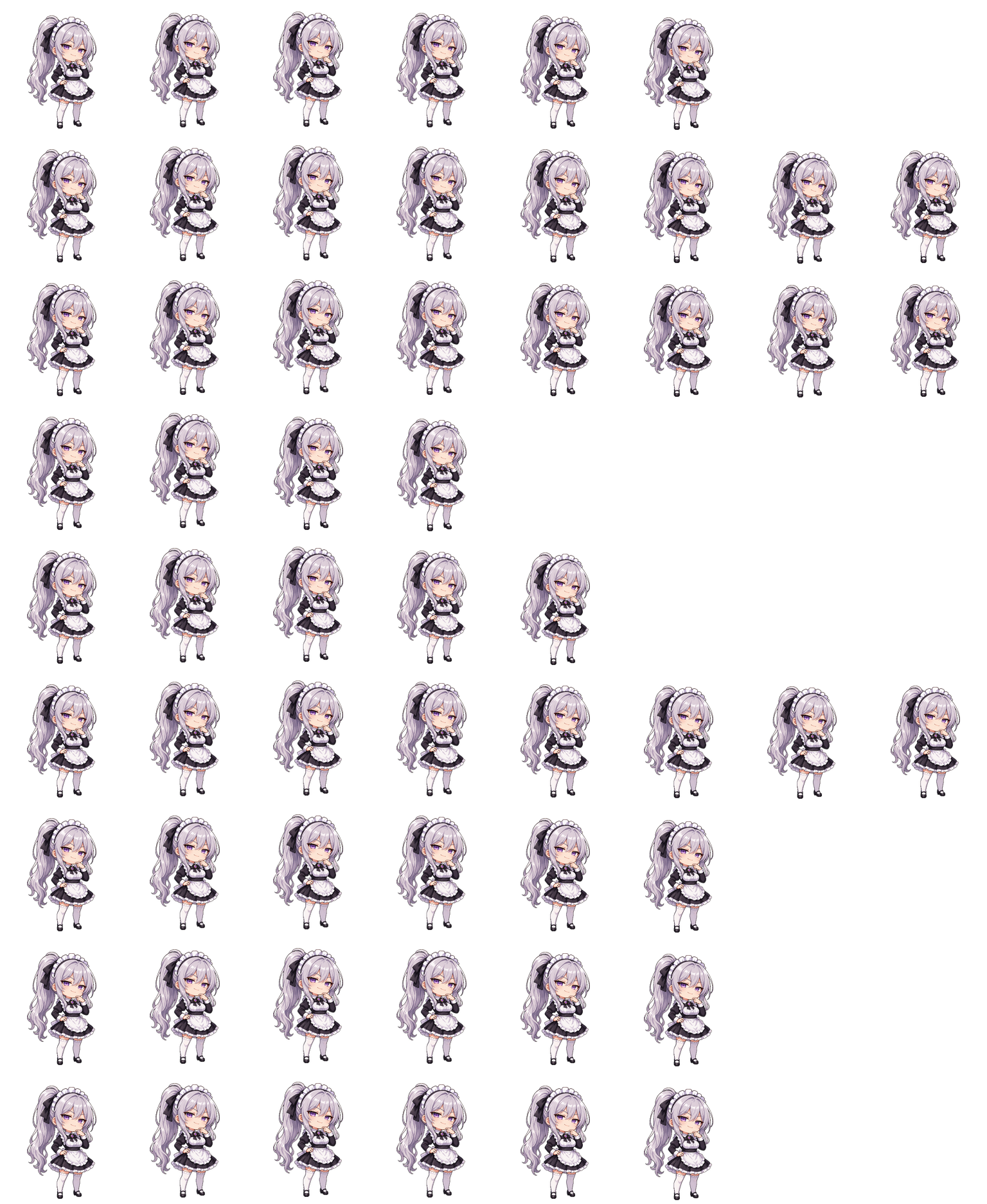Smug Maid spritesheet preview